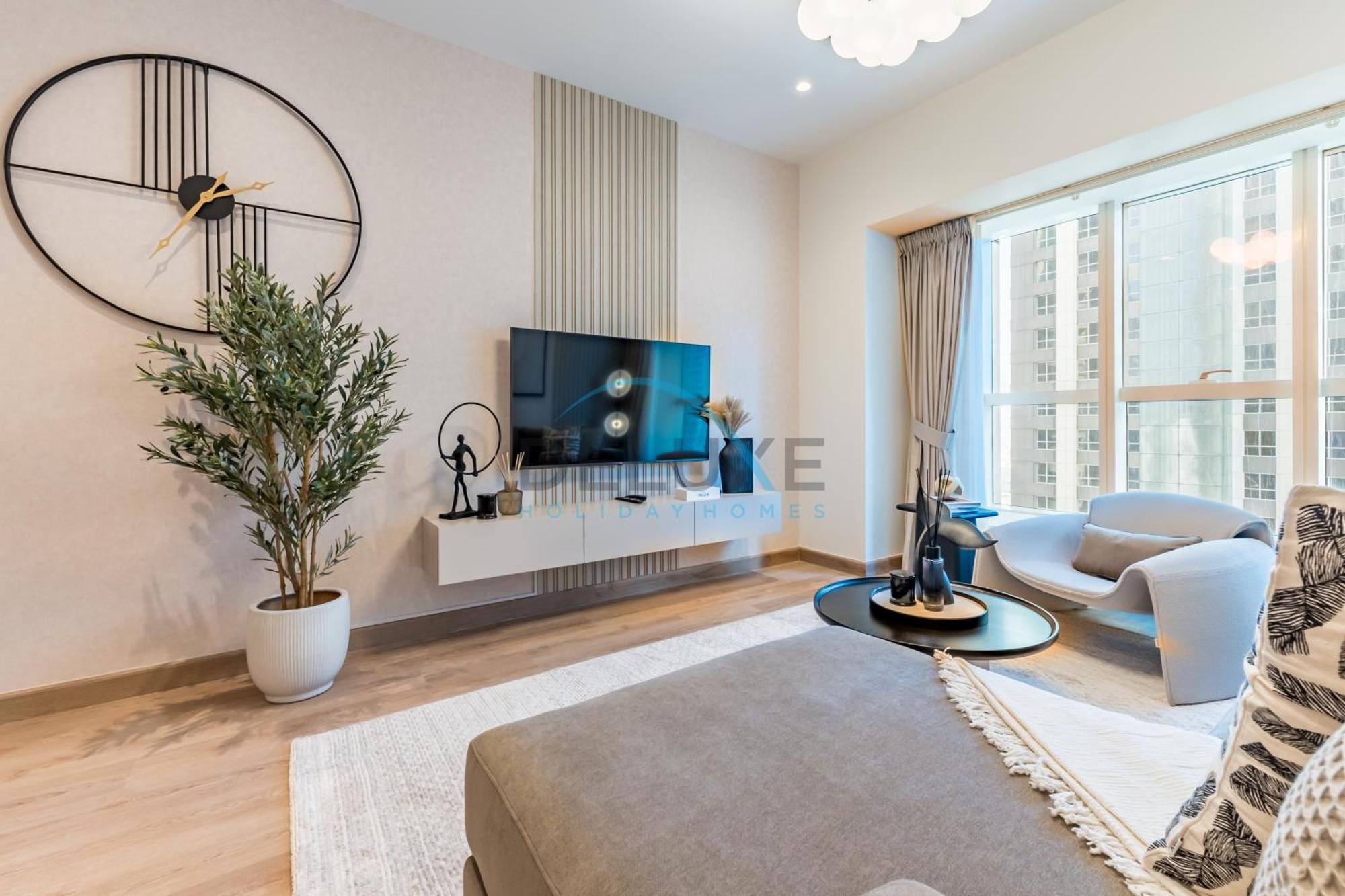 Upgraded 2br With Partial Sea View Near To Tram, Elite Residence, Marina By Deluxe Homes Apartment Dubai