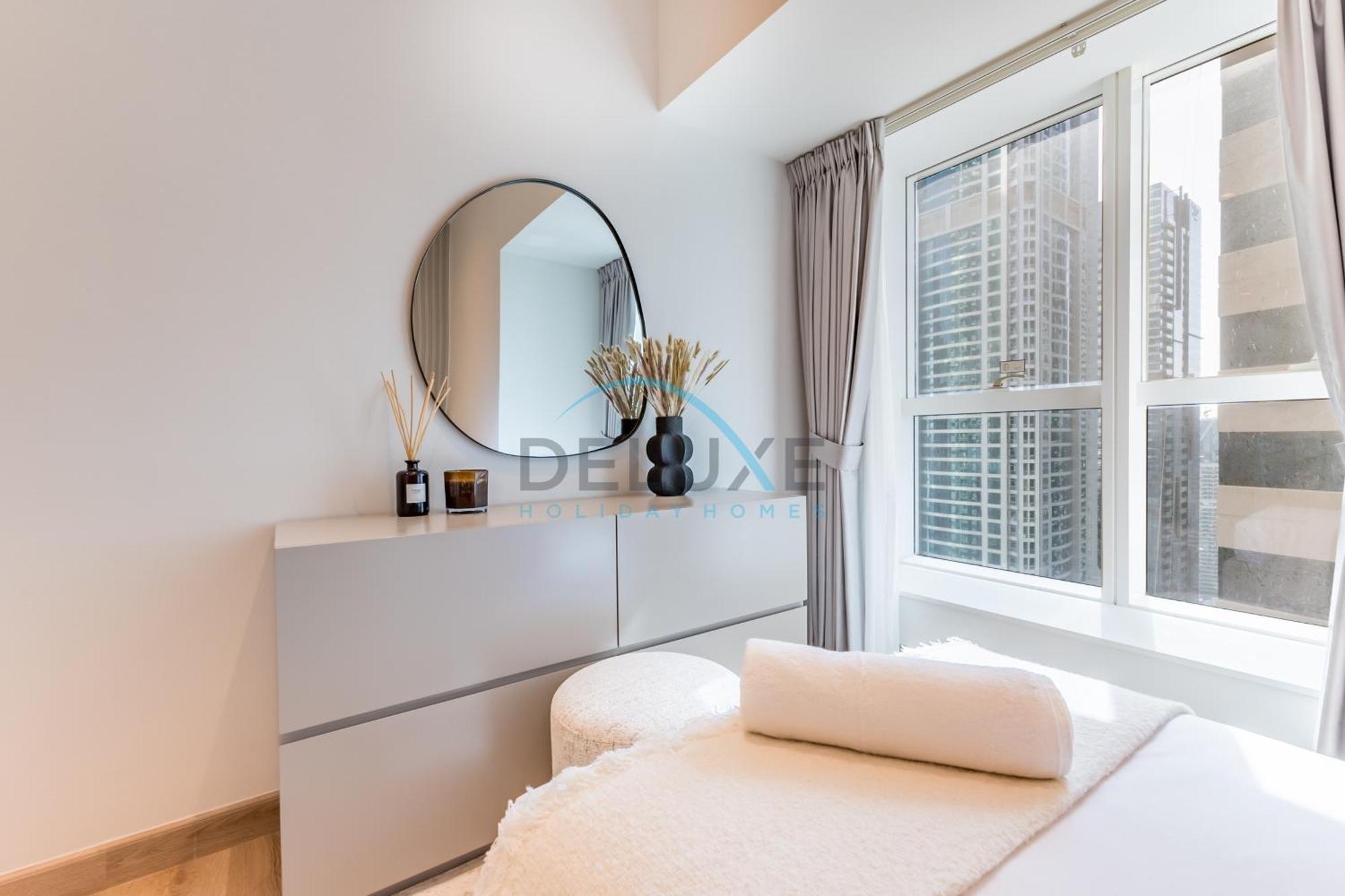 Apartment Upgraded 2br With Partial Sea View Near To Tram, Elite Residence, Marina By Deluxe Homes Dubai
