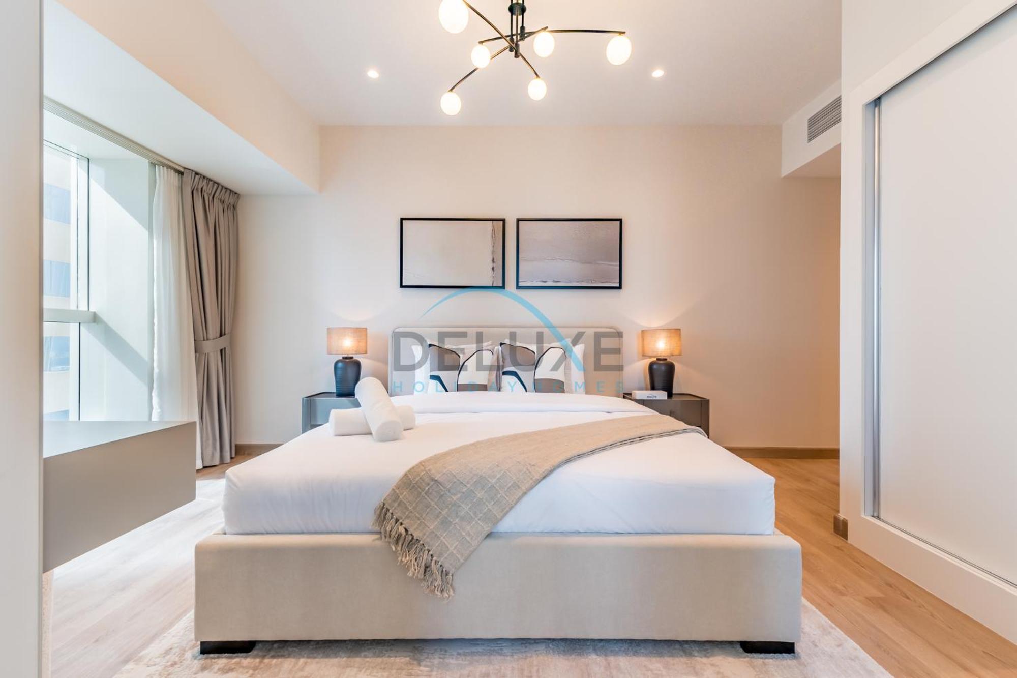 Apartment Upgraded 2br With Partial Sea View Near To Tram, Elite Residence, Marina By Deluxe Homes *