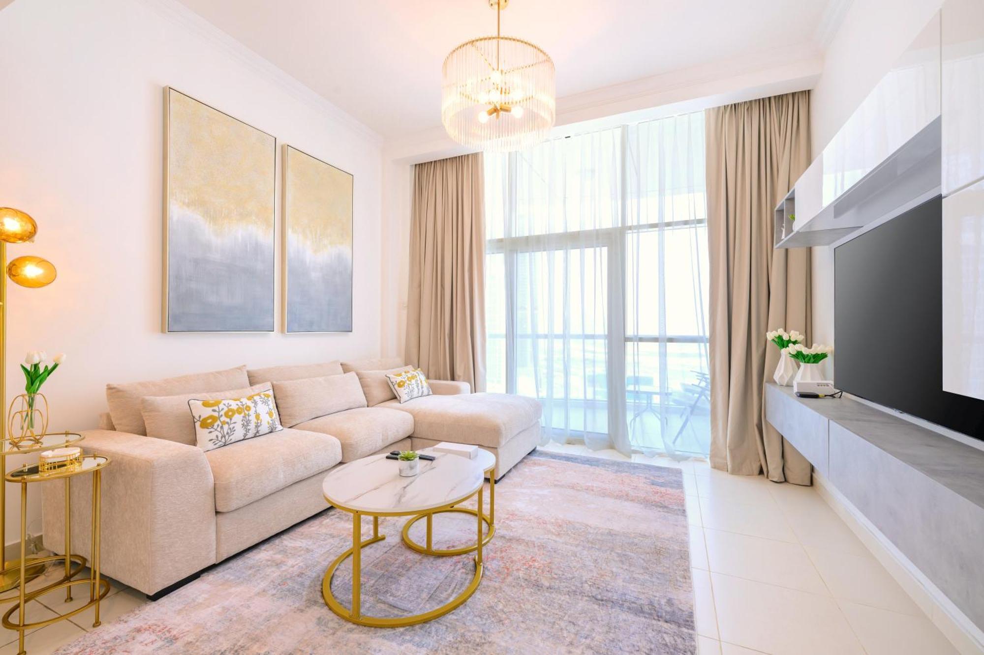 Apartment Lovely 1br In Scala Tower With Canal & Burj View