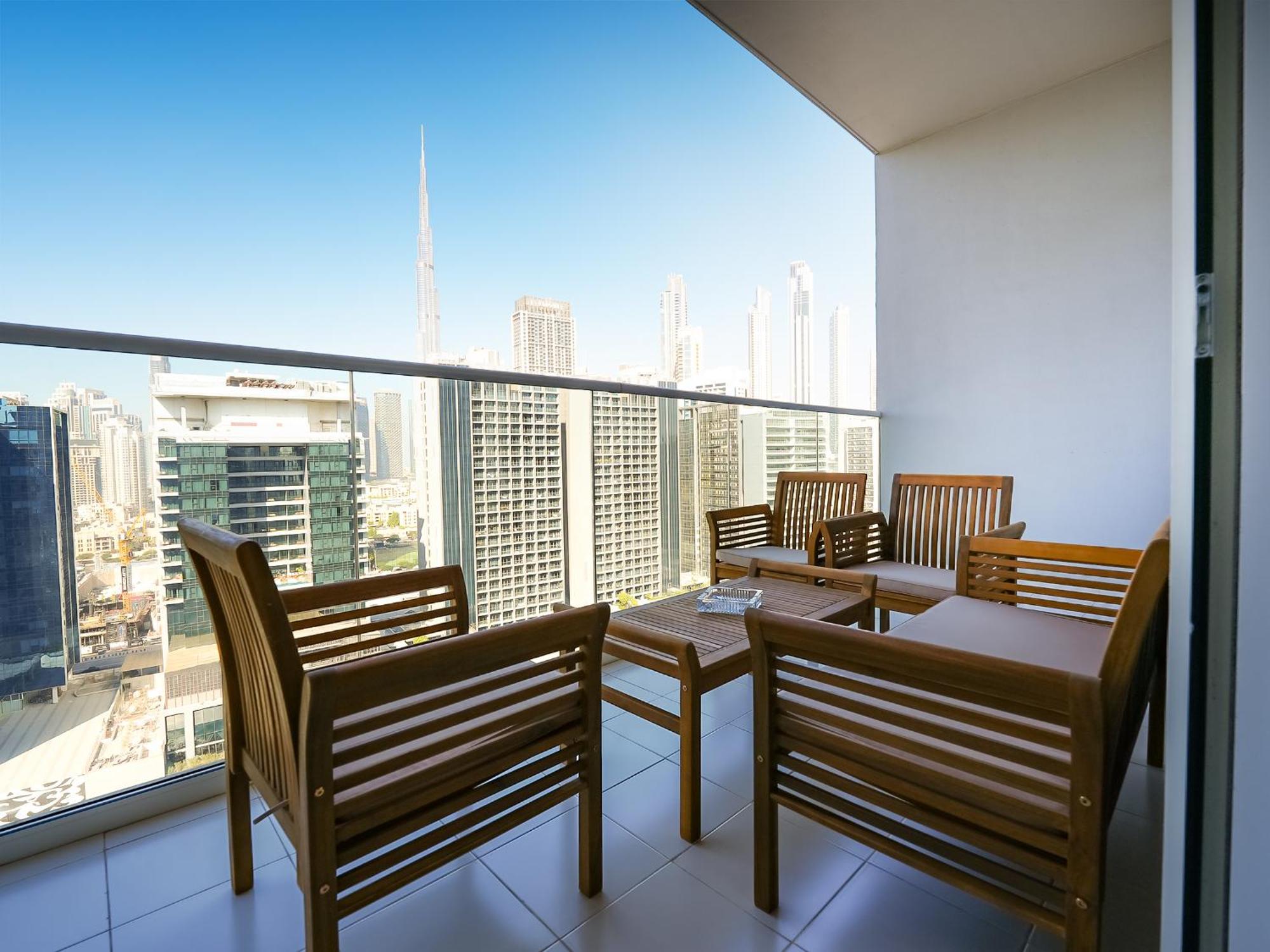 Mit Blick Auf Den Burj Khalifa Im Stadtzentrum Von Apartment