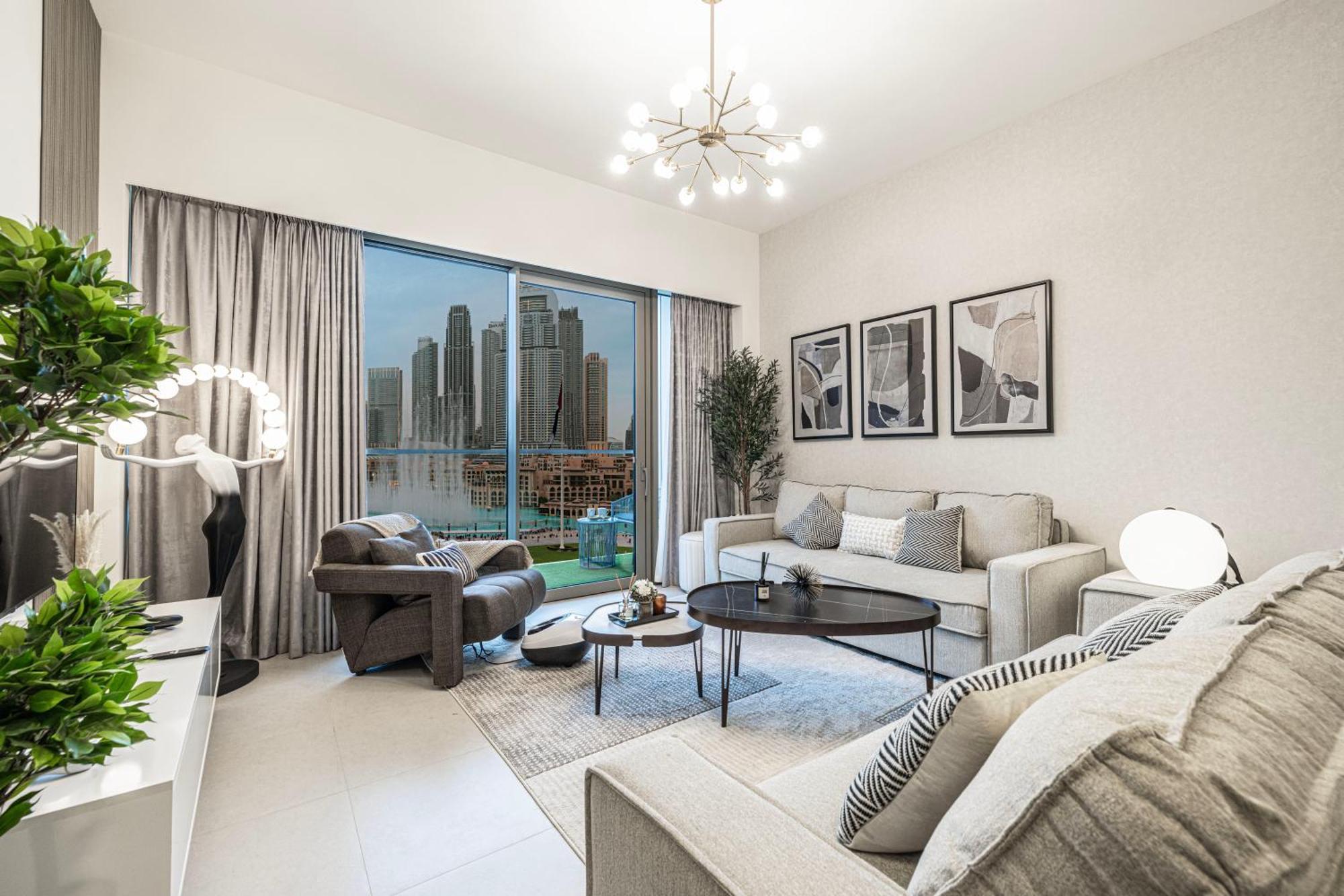 Luxury Burj And Fountain View 5 Min To Mall Dubai