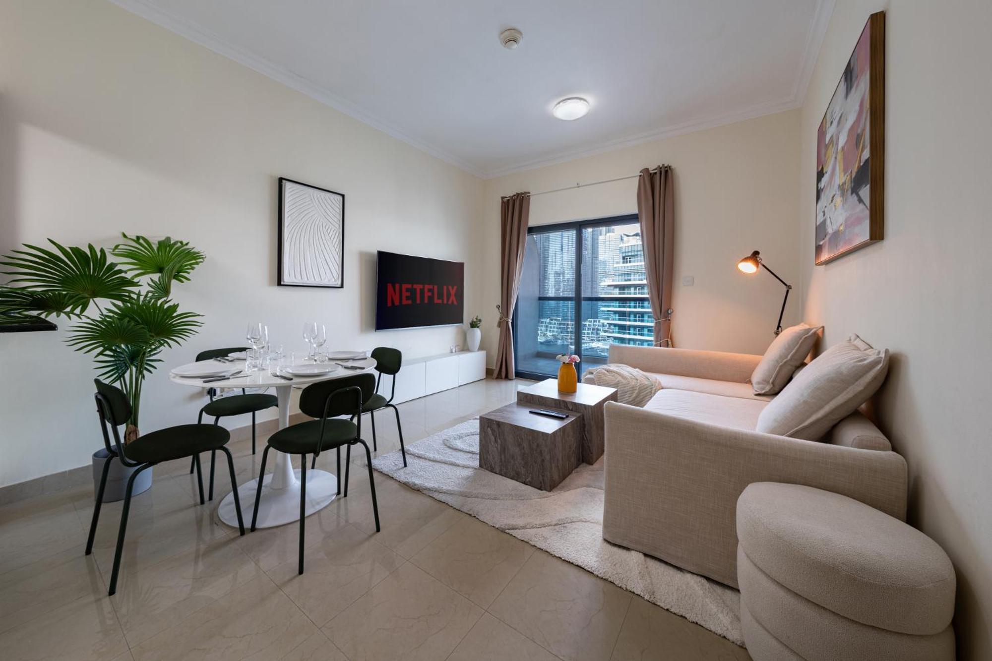 Perfect - 1bedroom With Full Marina View Apartment *