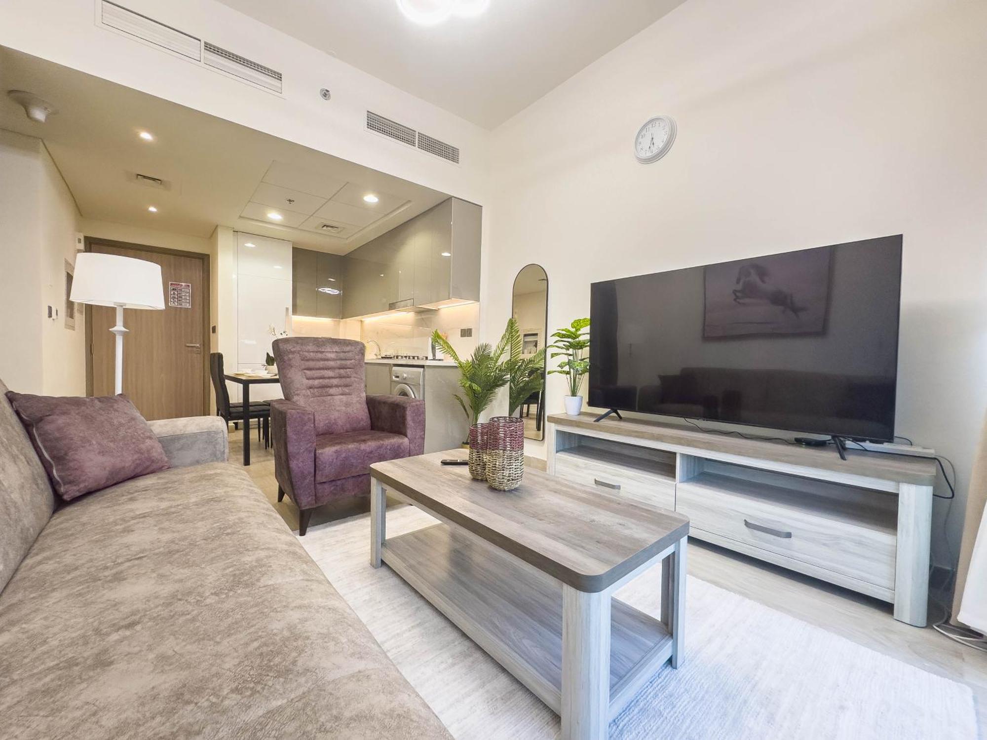Apartment Cozy Oasis In Meydan Dubai