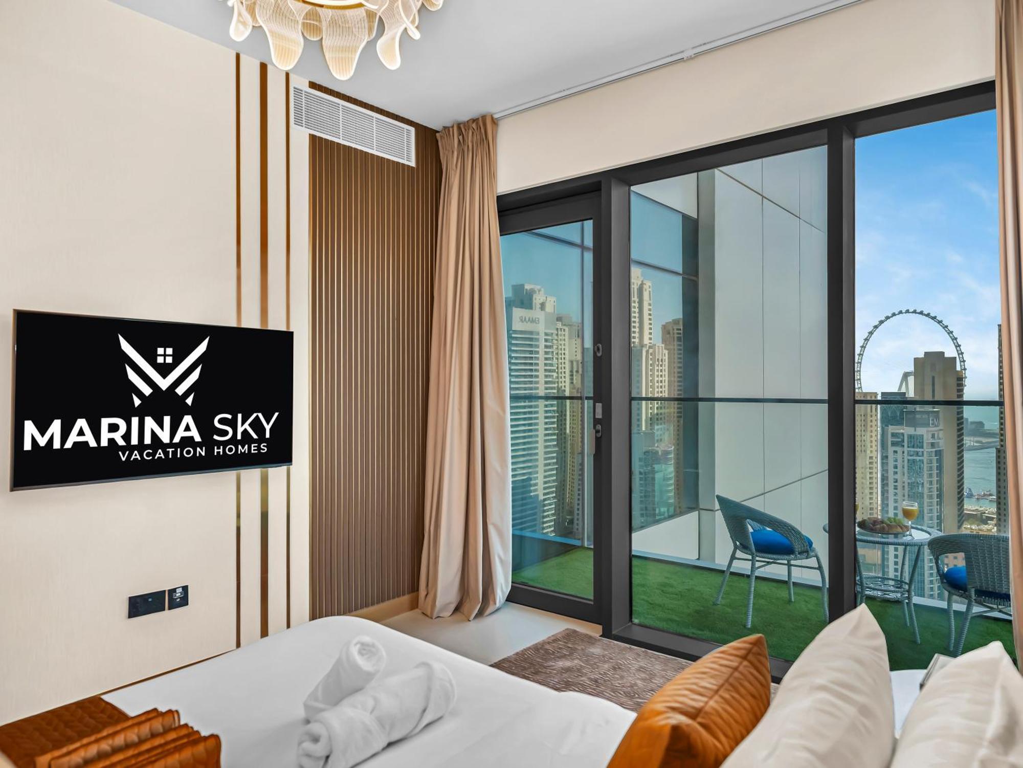 Apartment Vida & Yacht Club -new 2 Bhk -sea, Ain & Marina View
