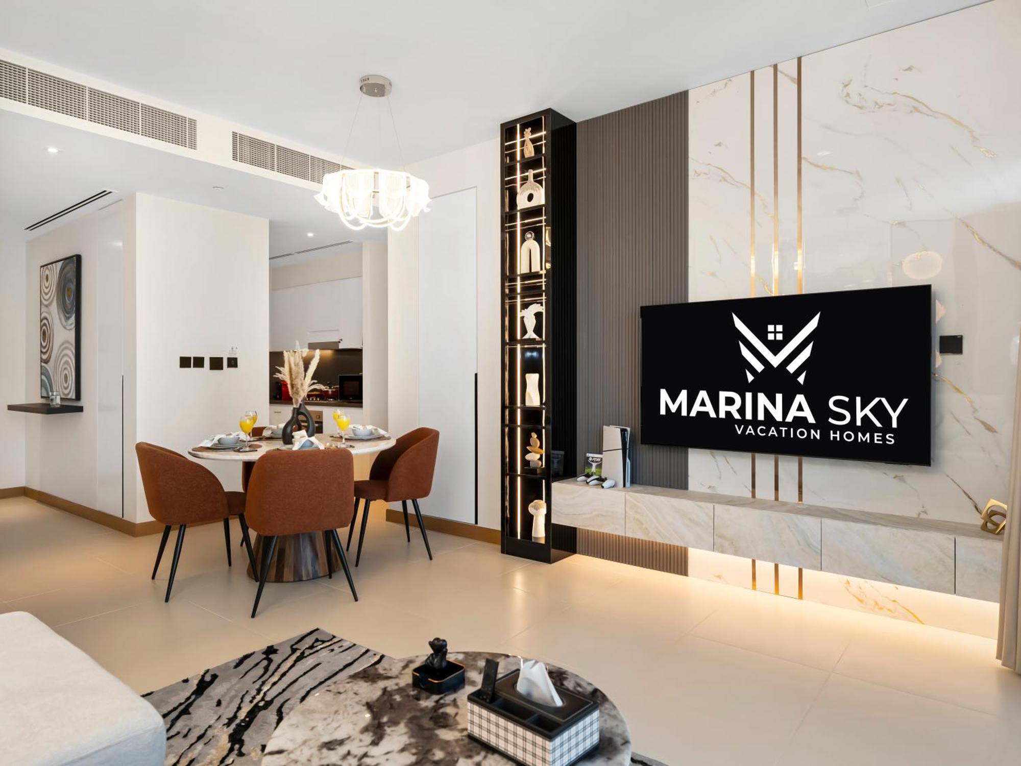 Vida & Yacht Club -new 2 Bhk -sea, Ain & Marina View Apartment