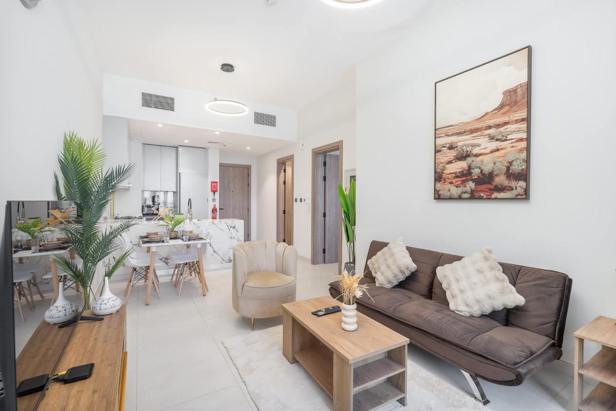 Stylish 1-bedroom Retreat In Amal Tower Sports Apartment Dubai