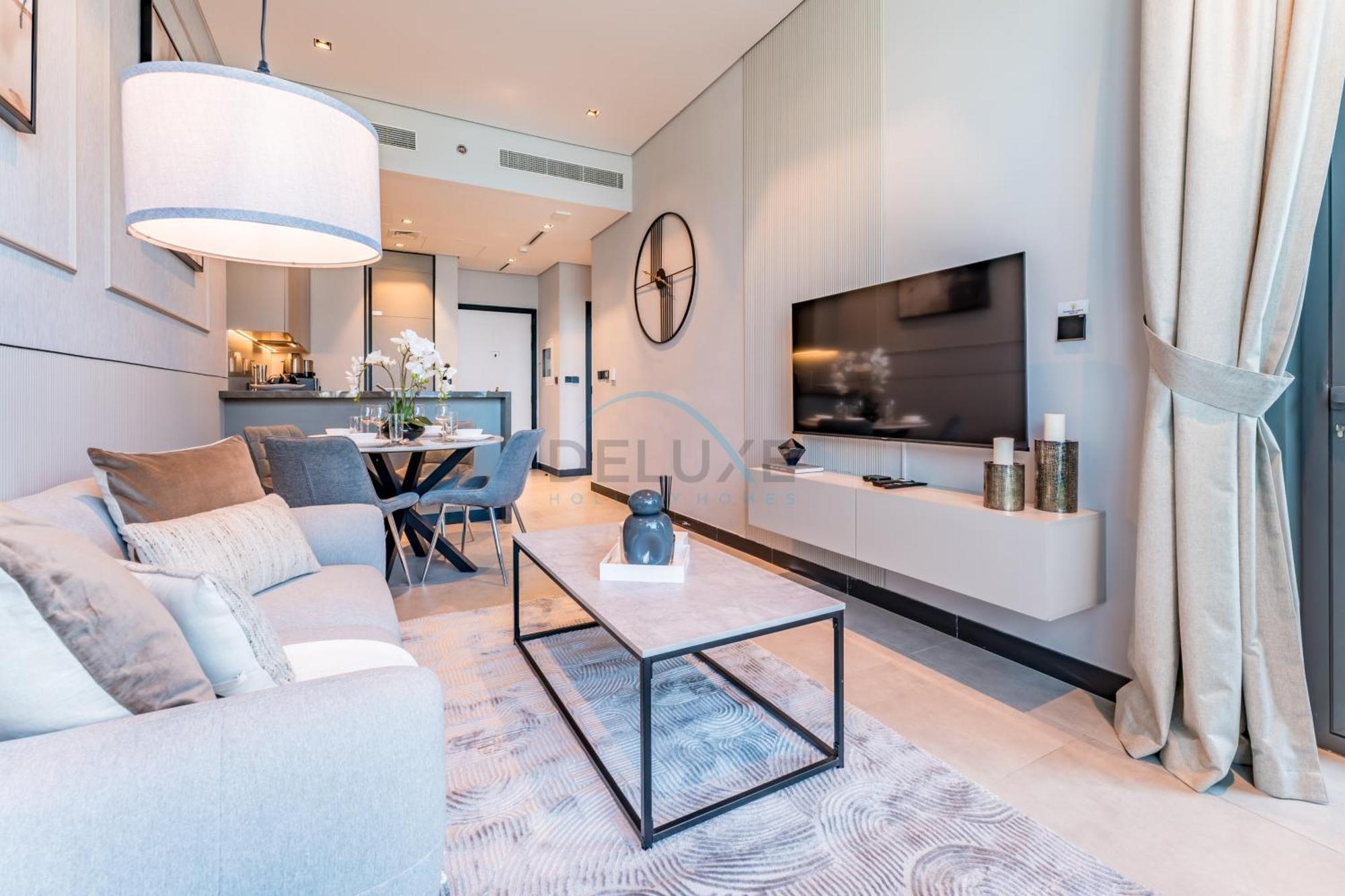 1br With Terrace Overlooking Water Canal And Burj Khalifa, Minutes From Attractions, 15 Northside Tower 2, Business Bay By Deluxe Homes Apartment *