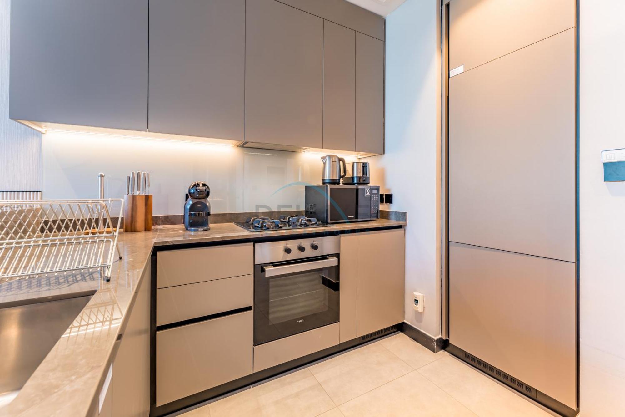1br With Terrace Overlooking Water Canal And Burj Khalifa, Minutes From Attractions, 15 Northside Tower 2, Business Bay By Deluxe Homes