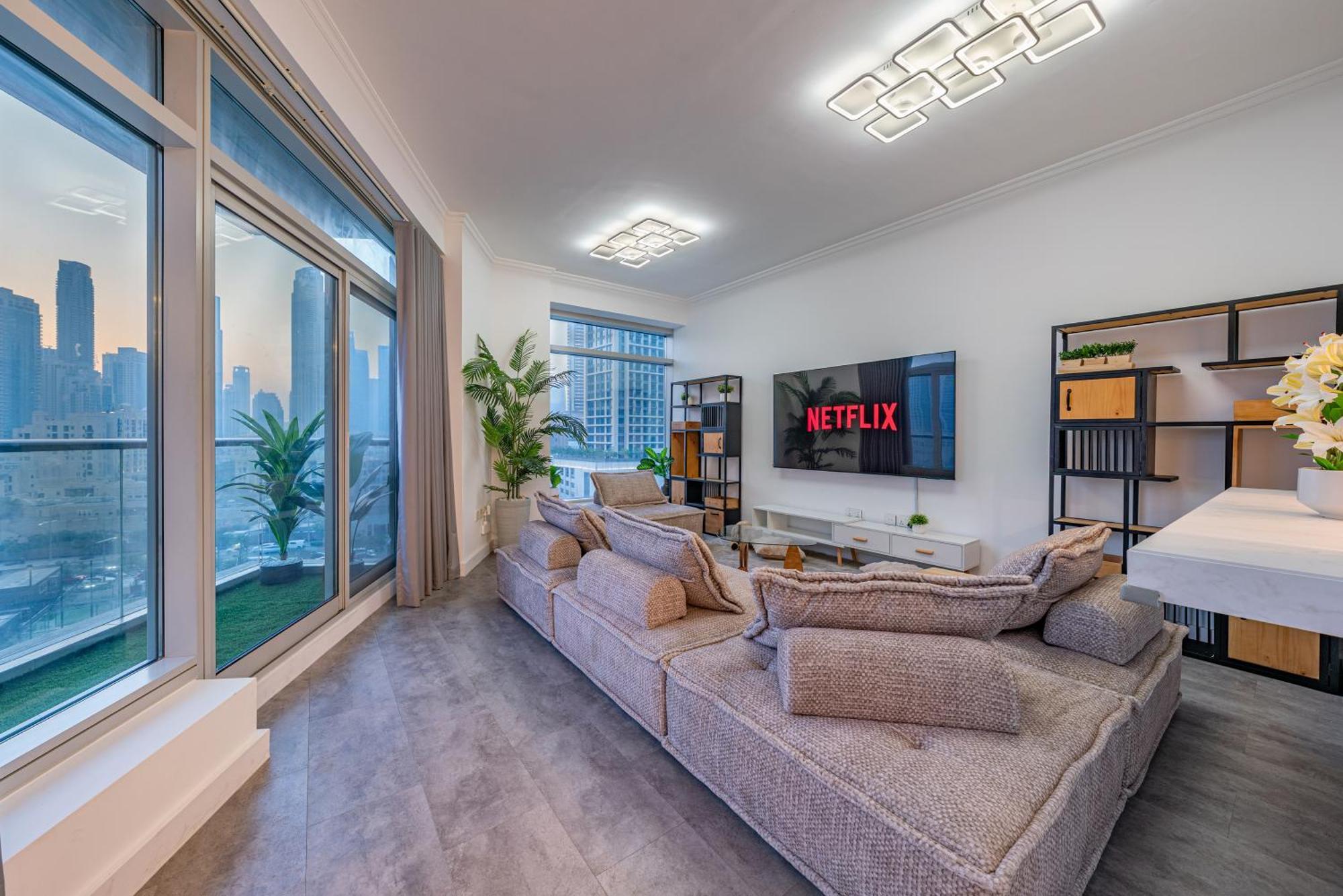& Burj Luxury Living 2bhk Direct Burj Khalifa View * Dubai
