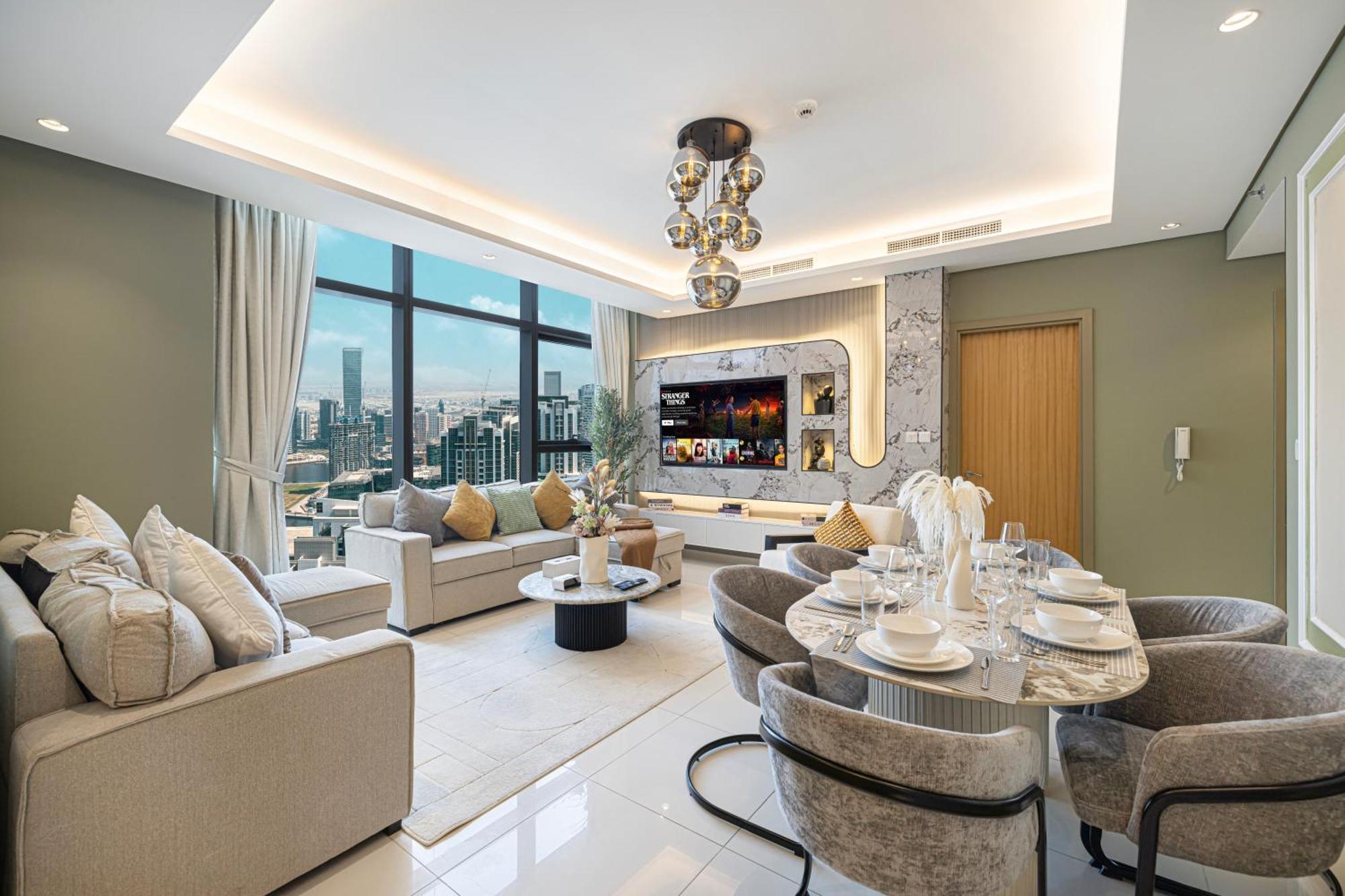 Apartment Scenic Infinity Pool With Burj Khalifa Views Dubai