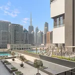 Welhome - Contemporary 1Br In Binghatti Canal & Burj Views