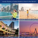 Stylish Studio By Beach & Metro In Dubai Marina