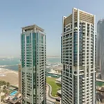 Serene Escape In Bustling Marina And Jbr, Ensuite 2Br, Sky Garden Access