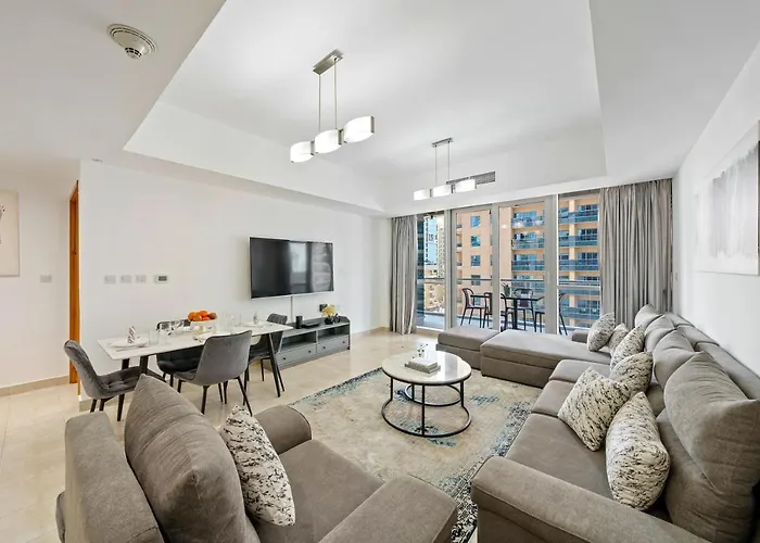 Delightful 2Br In Damac Waves - 10 Min Walk2Beach