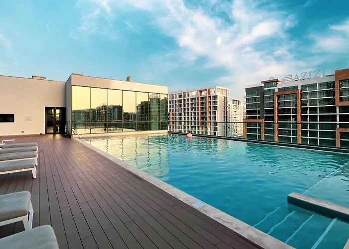 Easemytrip - Sobha Waves Luxury, 1Br Apt With Burj Khalifa View