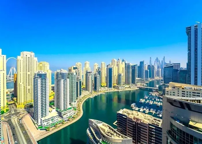 Luxury 1 Bedroom Full Marina View, Sleeps 5, 1 Min To Metro