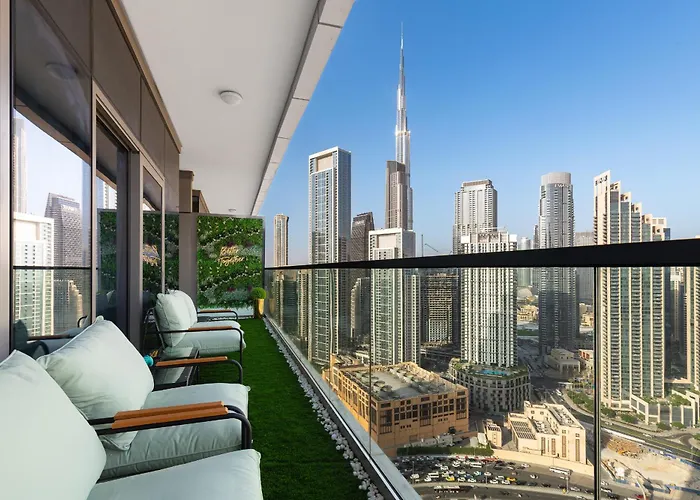 Full Burj Khalifa View Lux 2Bedroom With Rooftop Pool Central Location In Paramount Hotel Midtown