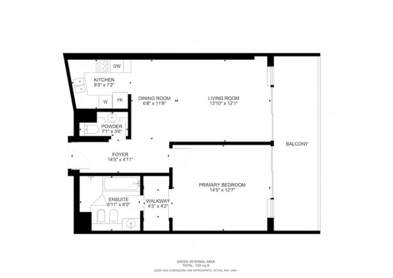 Ocean Heights - Gorgeous One Bedroom Apartment Dubai