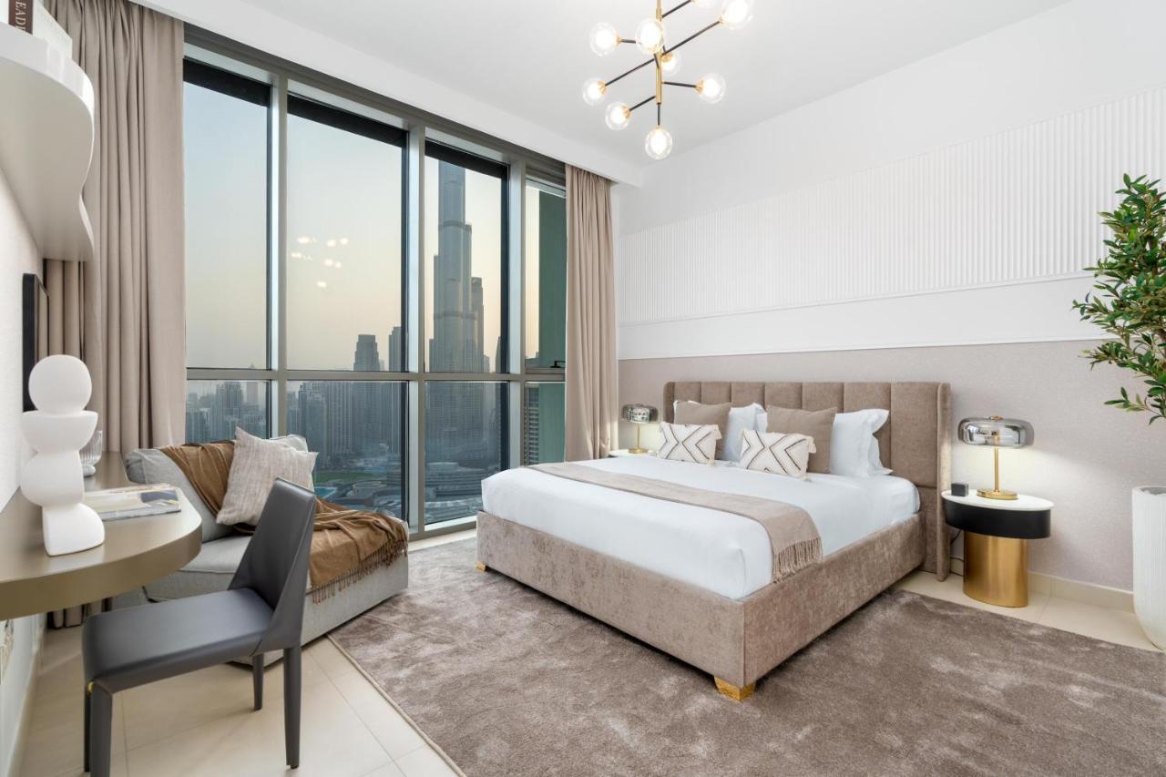 Ultimate Full Burj Khalifa & Downtown Views Designer Luxury High Floor Connected To Mall For 4 People