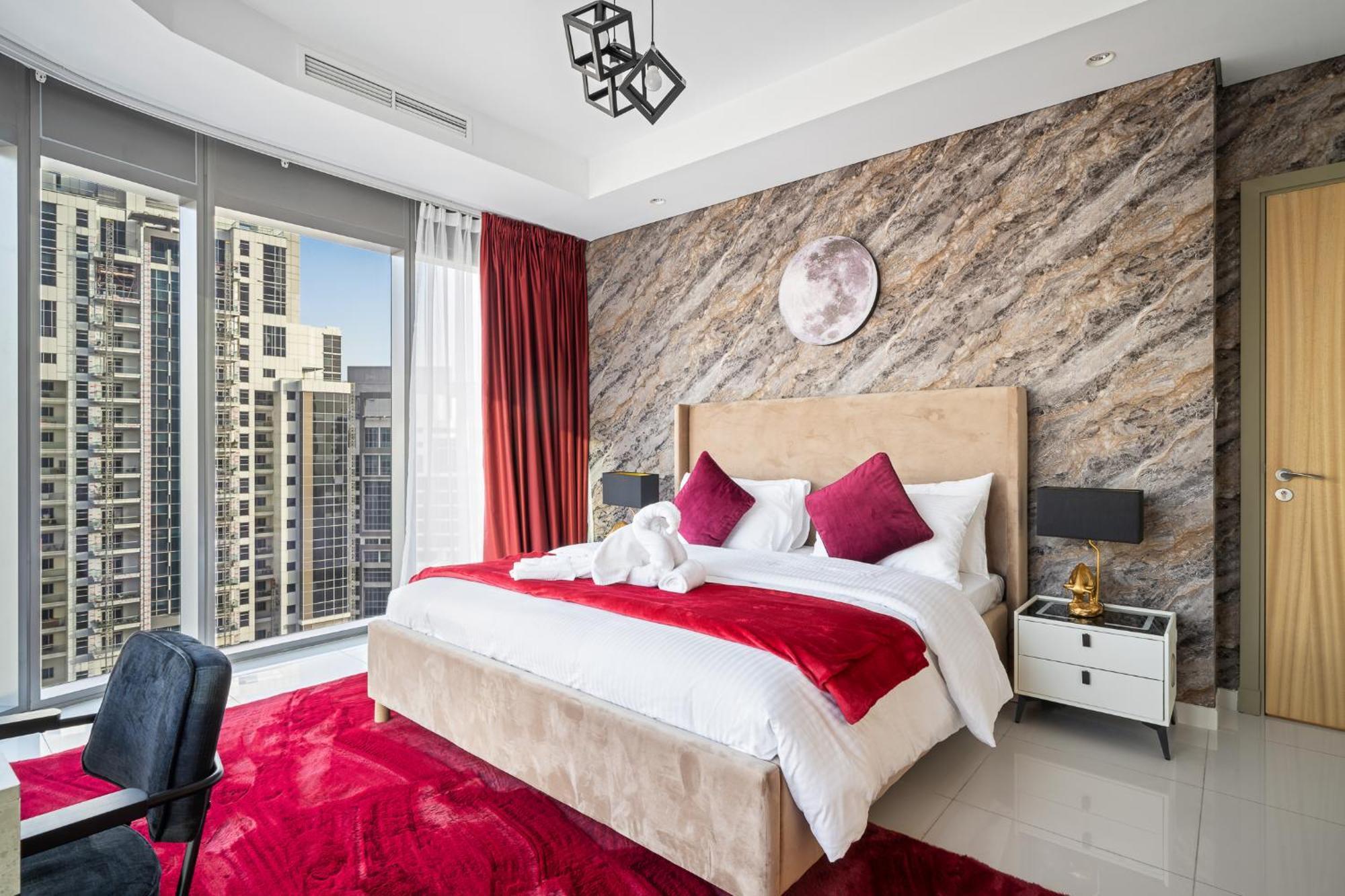 Super High Infinity Pool And Amazing Burj Khalifa View 3 Bedroom In Paramount Midtown * Dubai