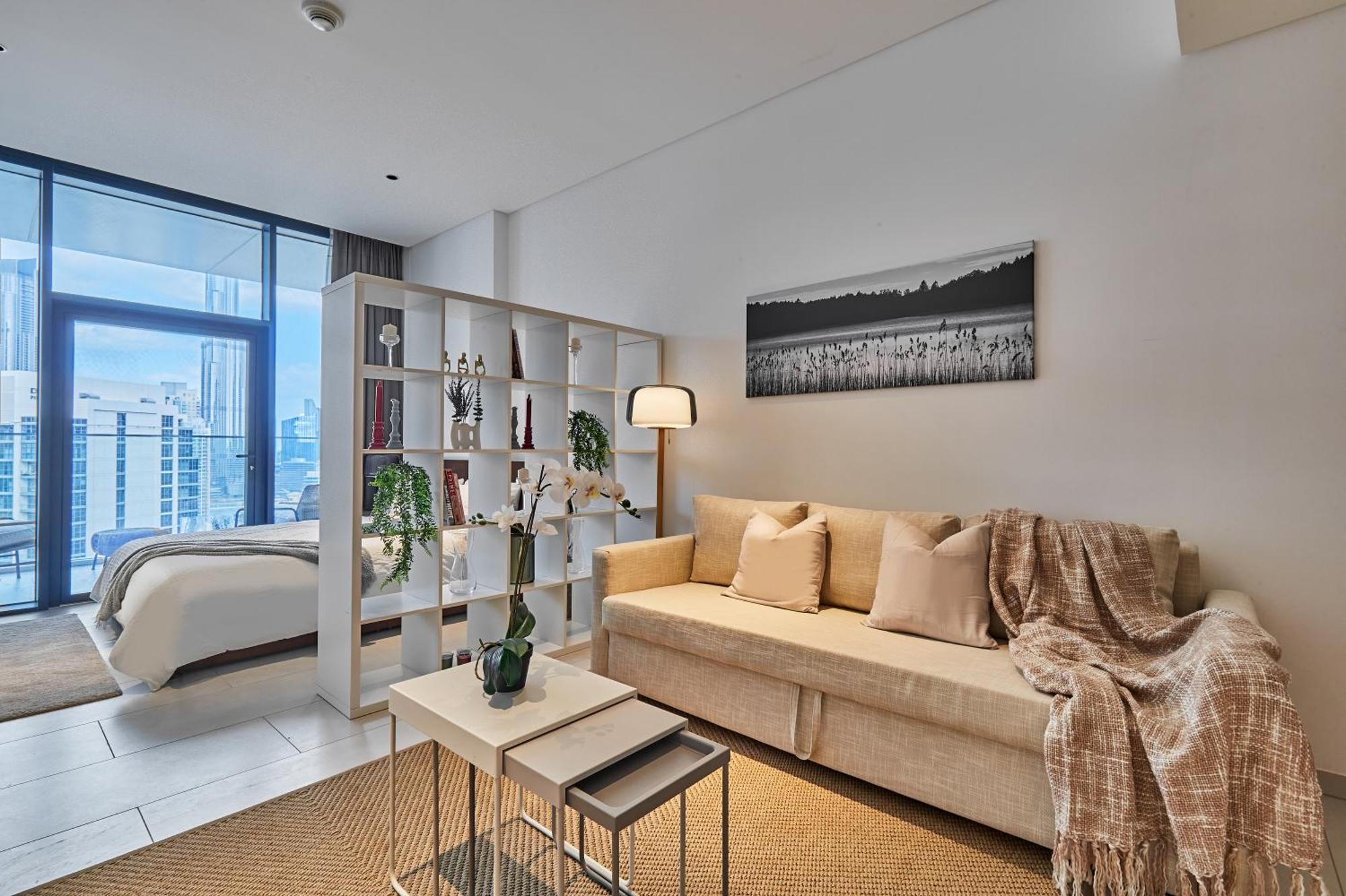 Apartment Luxury With Burj Khalifa View - Marquise Square Tower Dubai