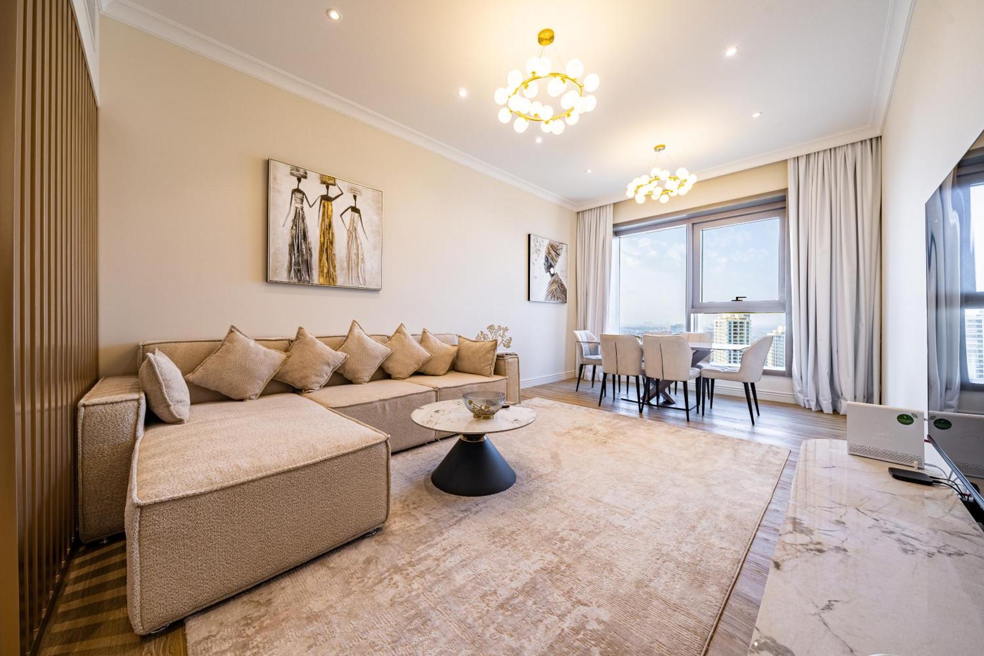 Walk To Jbr - Luxe 3br With Marina & Sea Views Apartment Dubai