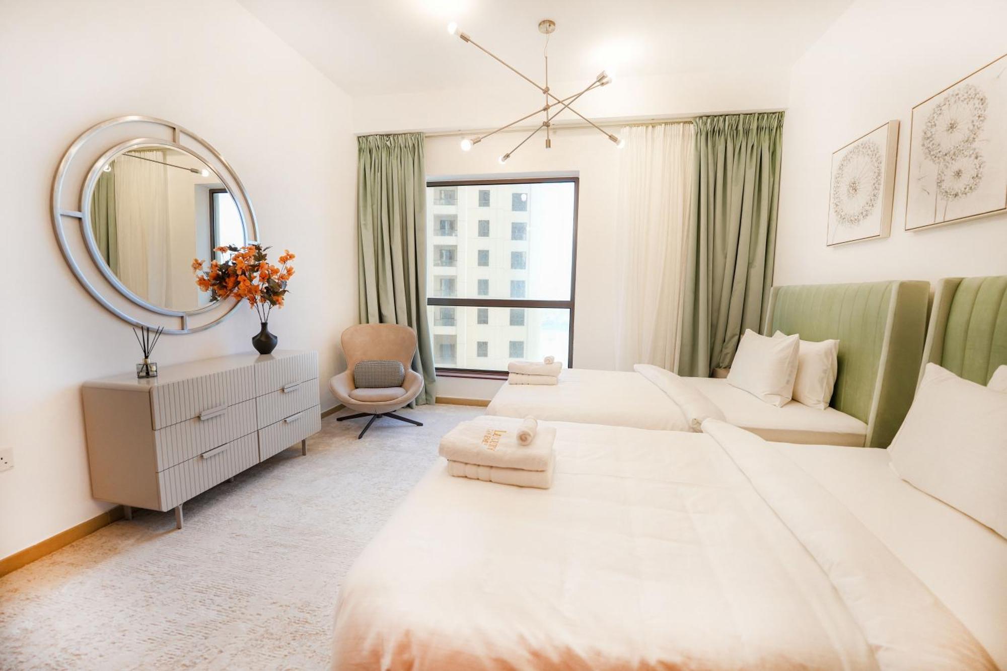 Magnificent Beachfront Two Bedroom With Full Sea & Beach View * Dubai