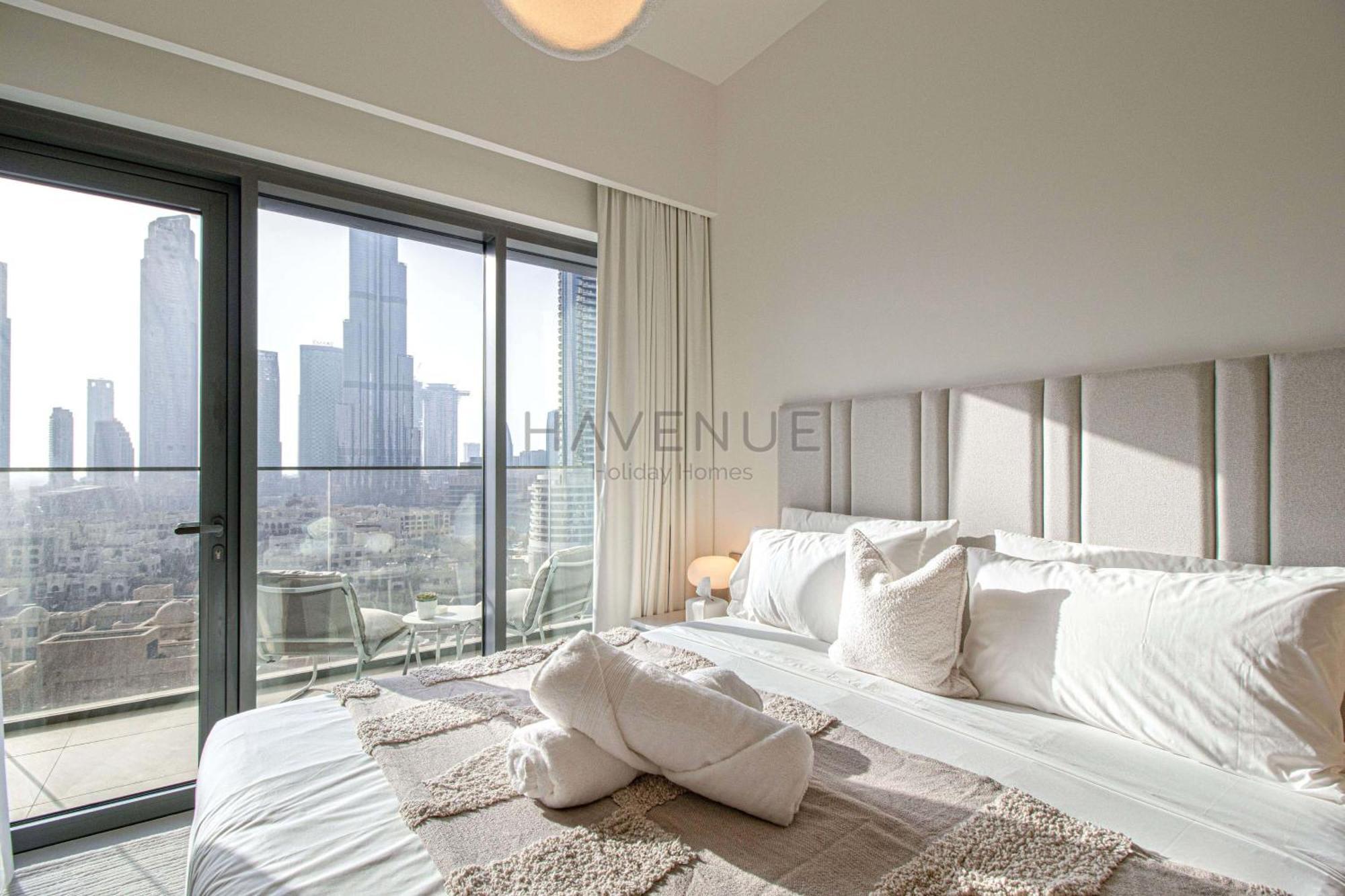 Havenue At Burj Royale - Full Burj Khalifa View - 2 Bed - Pool - Gym Dubai
