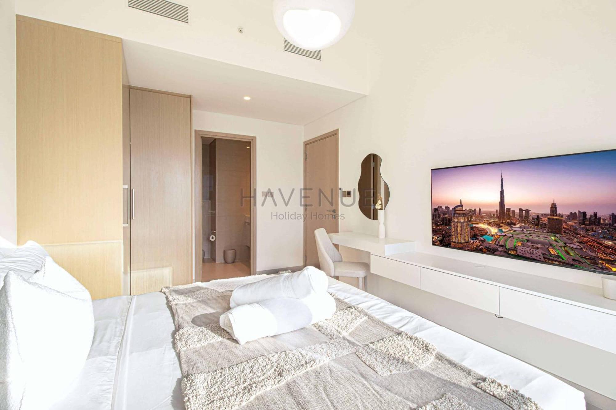 Havenue At Burj Royale - Full Burj Khalifa View - 2 Bed - Pool - Gym Apartment
