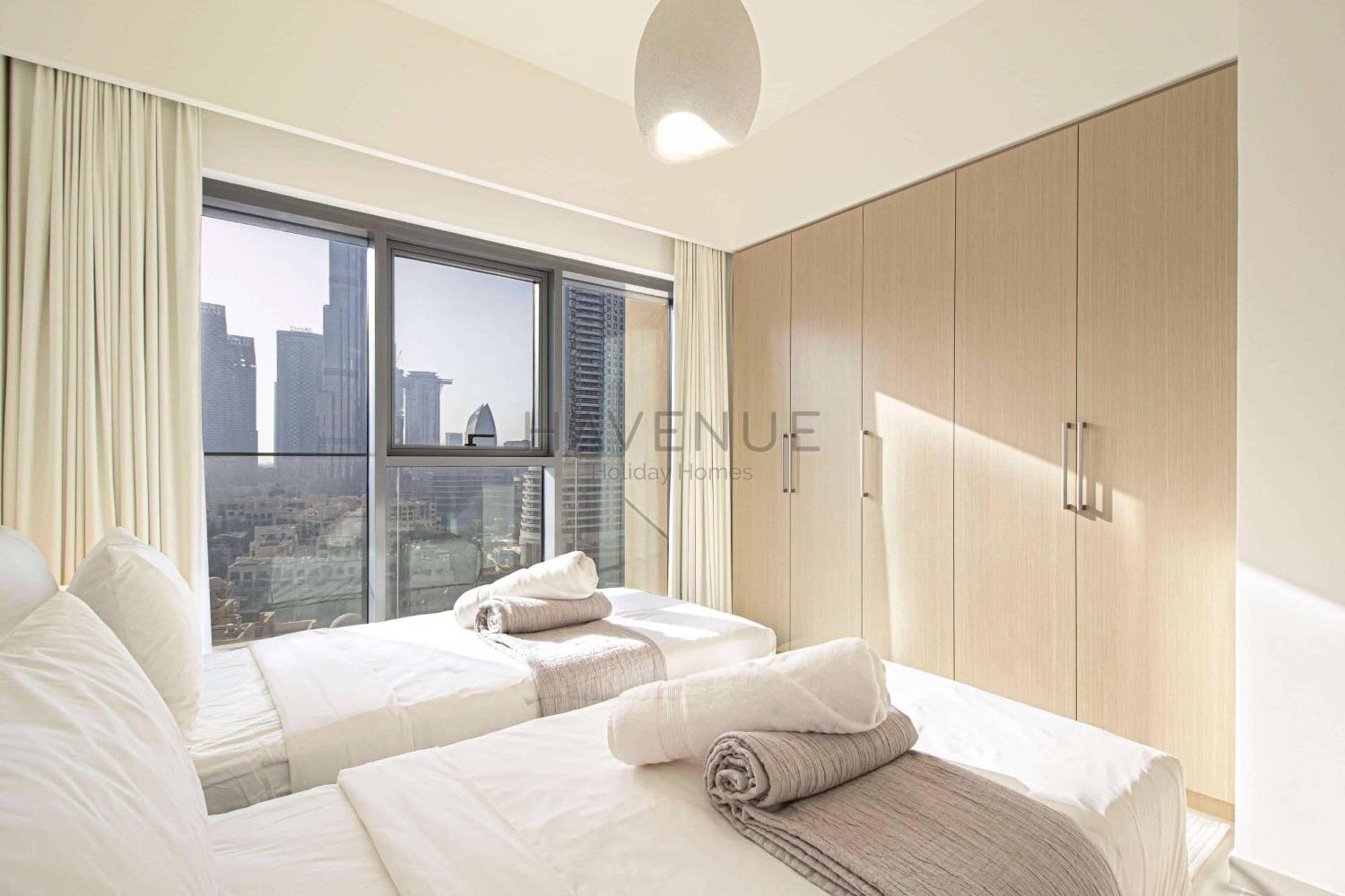 Apartment Havenue At Burj Royale - Full Burj Khalifa View - 2 Bed - Pool - Gym *