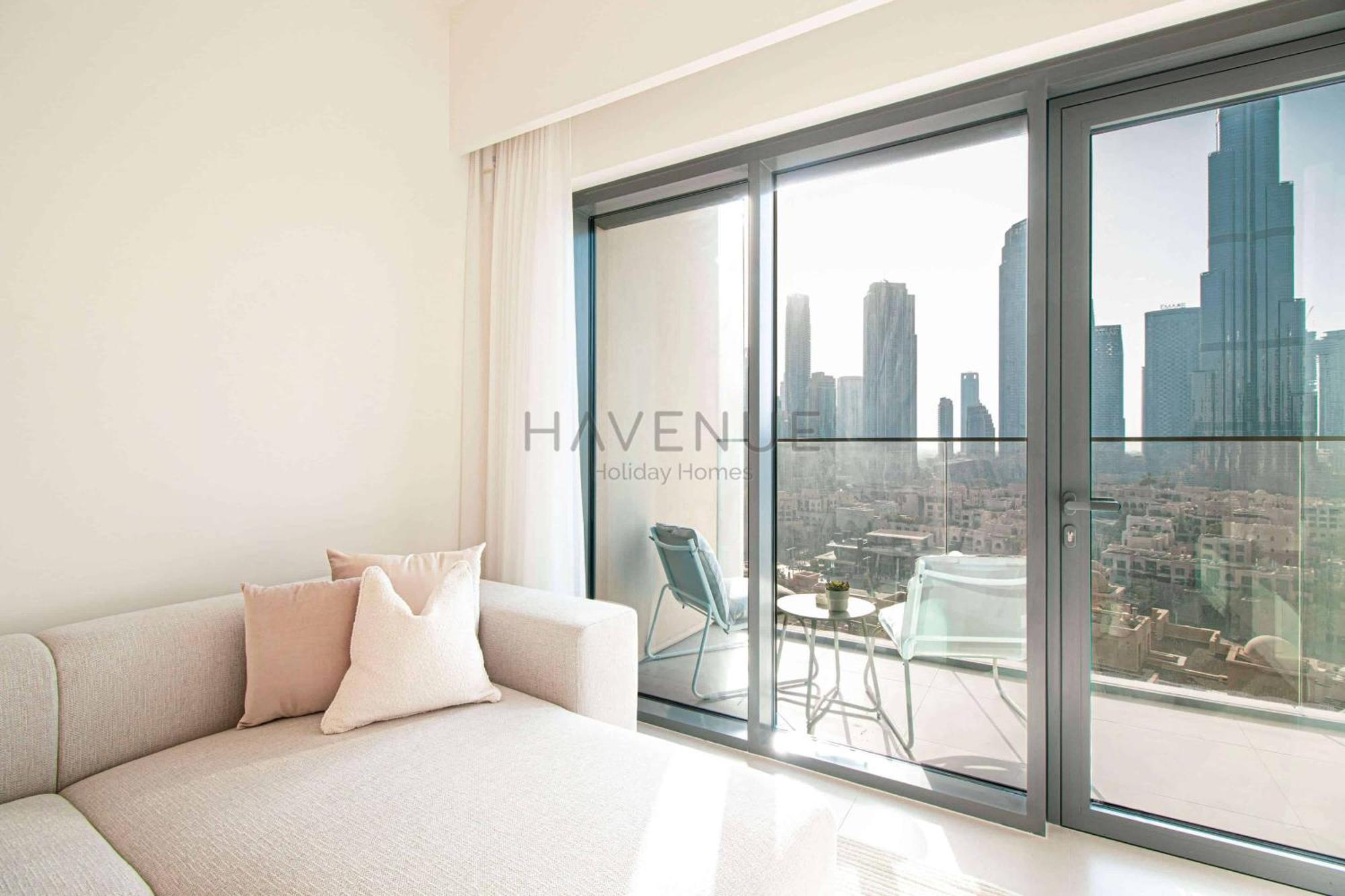 Havenue At Burj Royale - Full Burj Khalifa View - 2 Bed - Pool - Gym Apartment Dubai