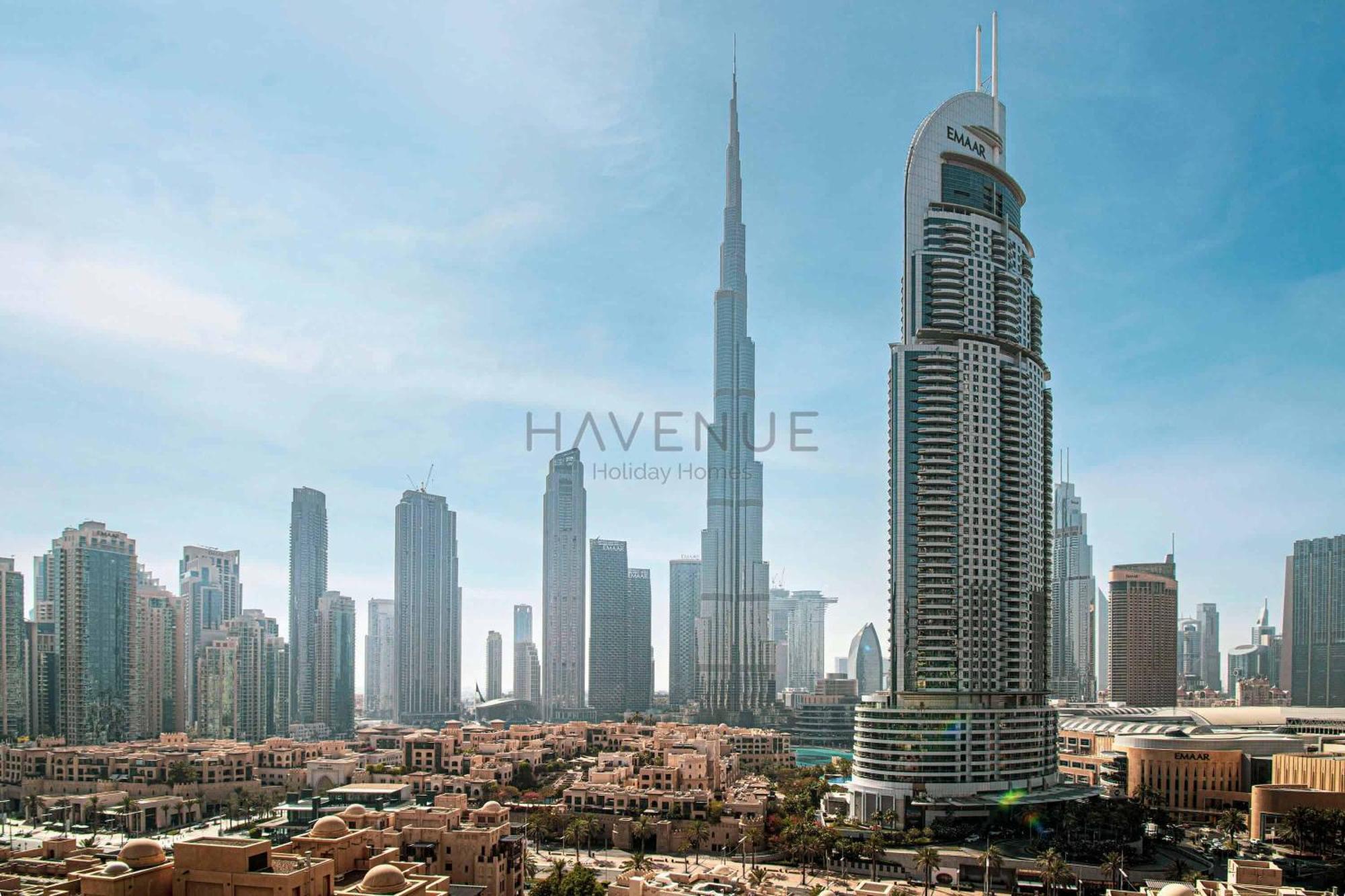 Havenue At Burj Royale - Full Burj Khalifa View - 2 Bed - Pool - Gym Apartment Dubai