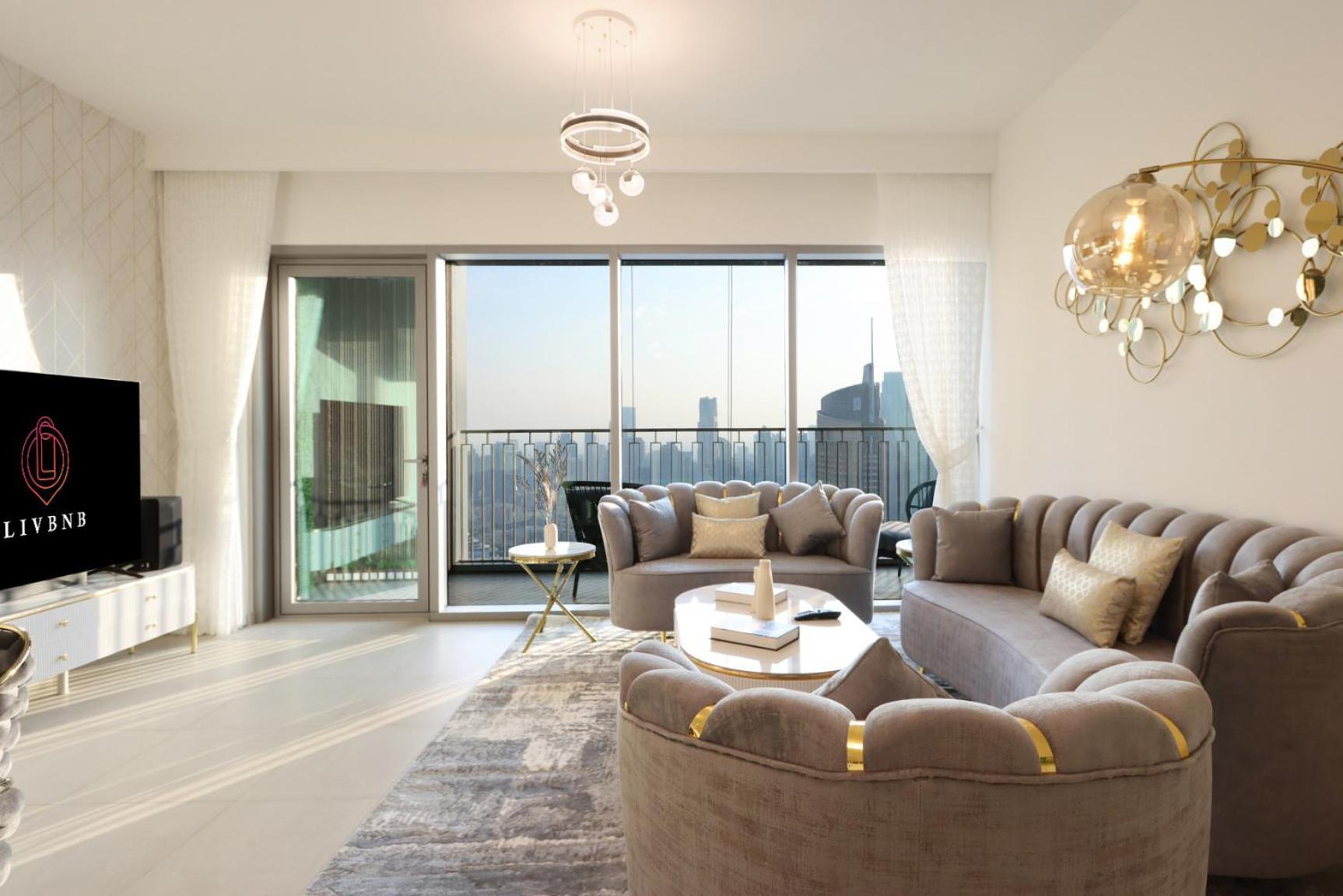 Apartment Livbnb - Elegant 3+1 W/ Burj View, Near Mall Dubai