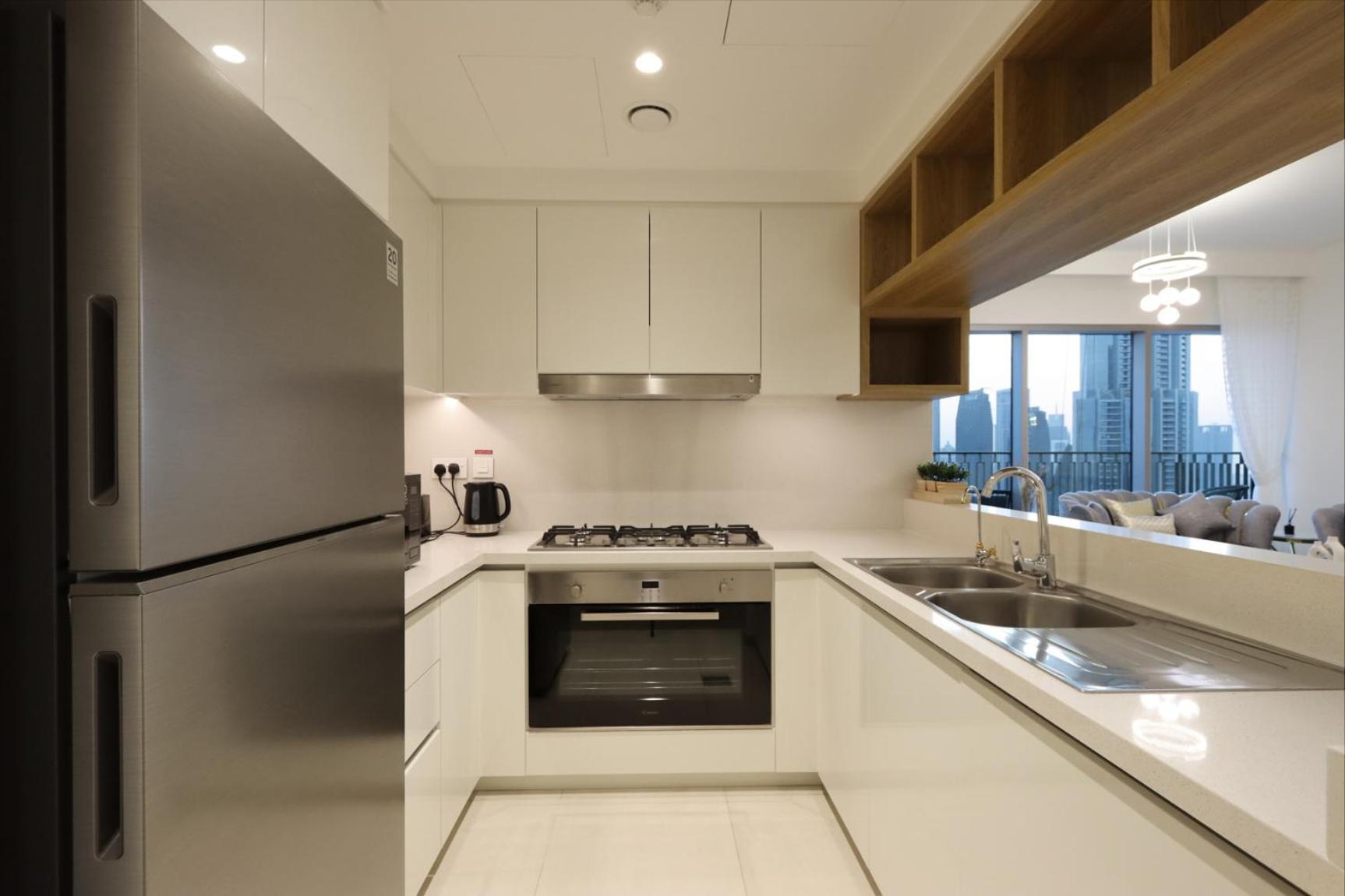 Livbnb - Elegant 3+1 W/ Burj View, Near Mall Apartment Dubai