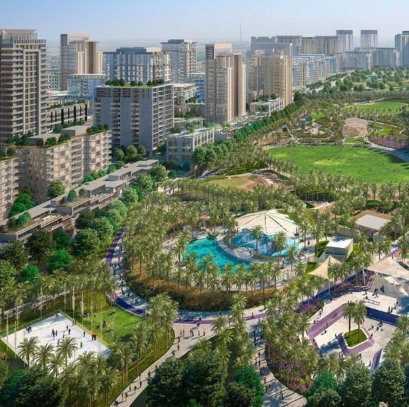Oraya - Stunning 2br- Mulberry Hills, Pool-park View