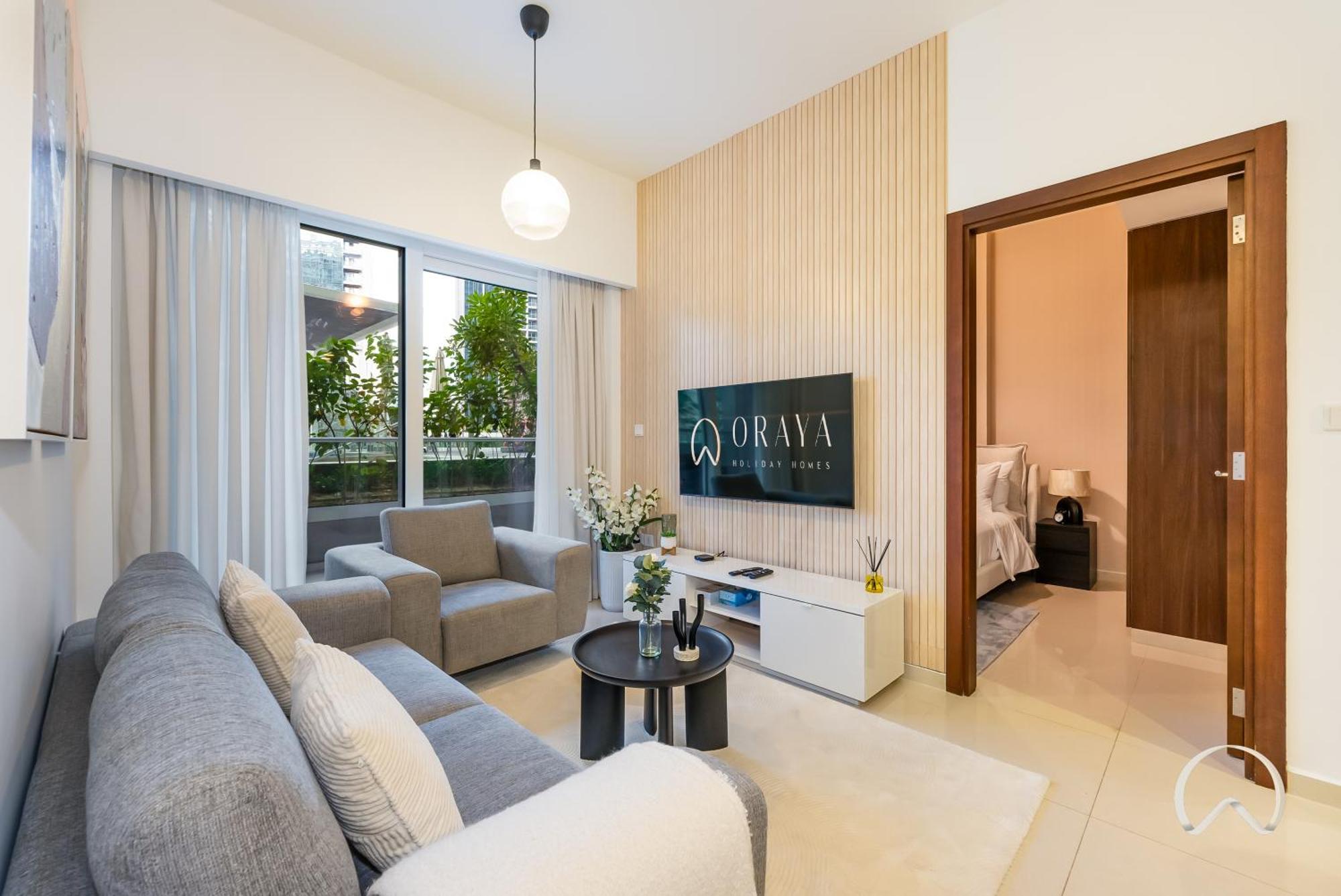 Oraya - Cozy 2br In Reva I Direct Pool Access Apartment Dubai