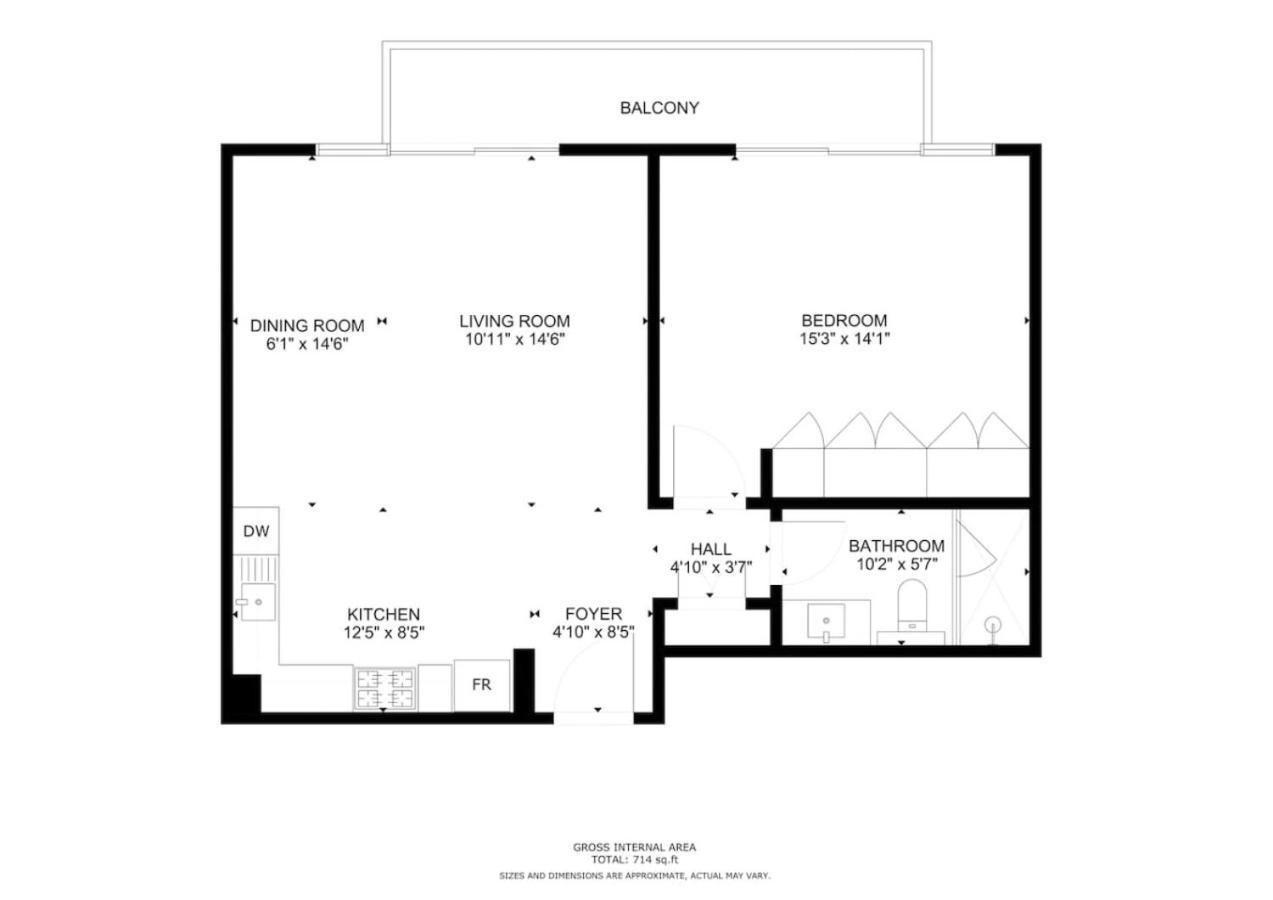 La Vie, Jbr - Spacious One Bedroom Dubai