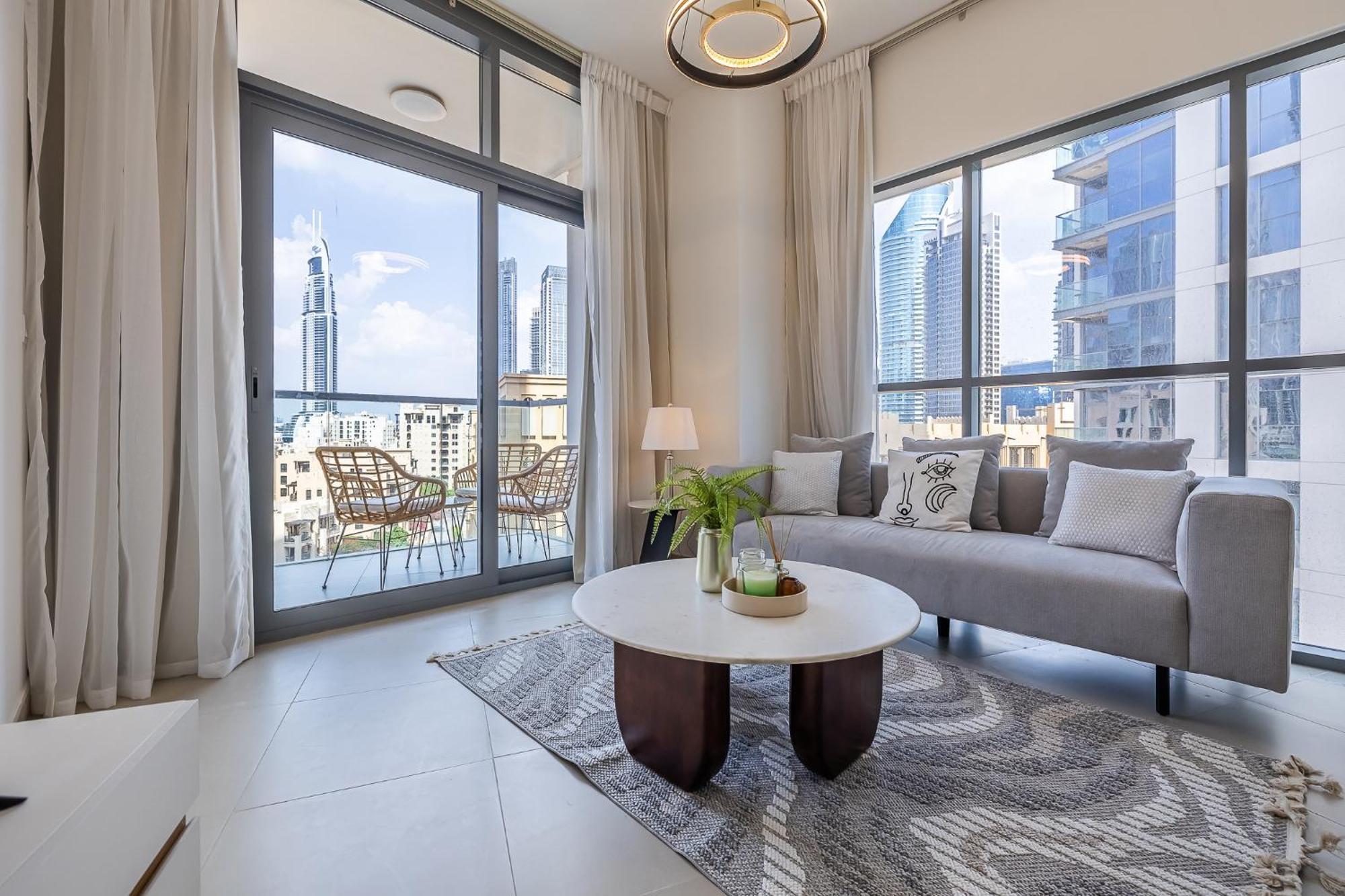 With Burj Khalifa View I Bellevue Tower Dubai