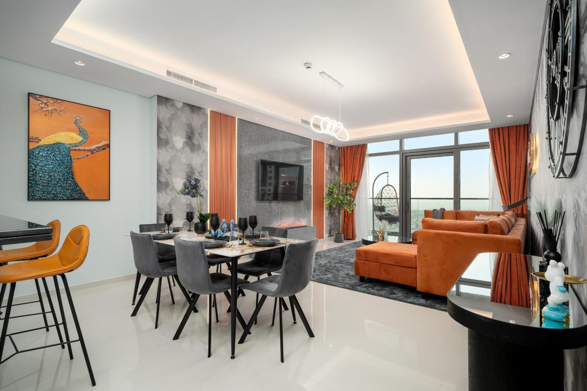 64th Floor Rooftop Pool Offering Amazing Burj Khalifa Views, 2br In Paramount Midtown Apartment