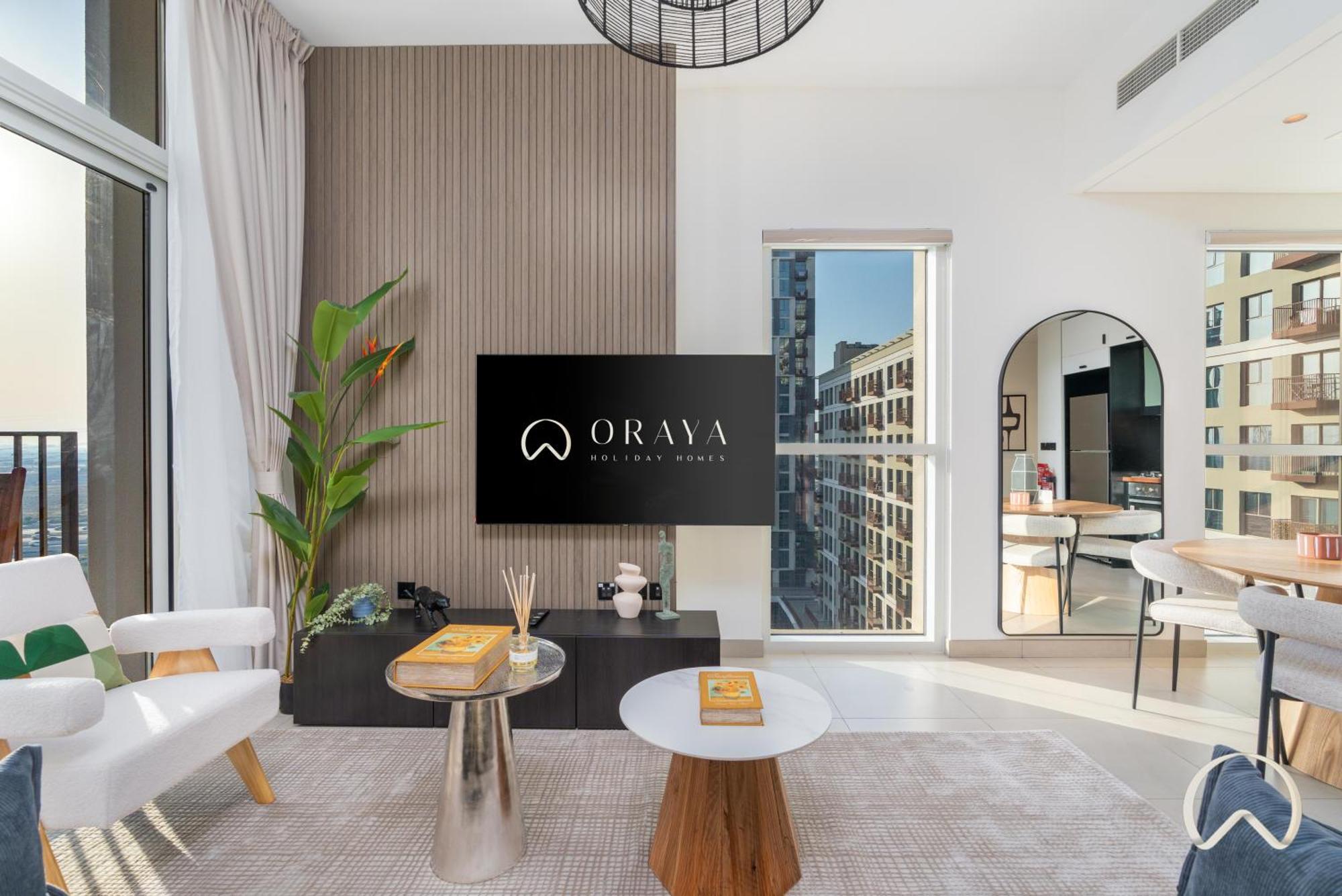 Oraya - Stylish 2br In Socio Tower 2 With Pool View Dubai