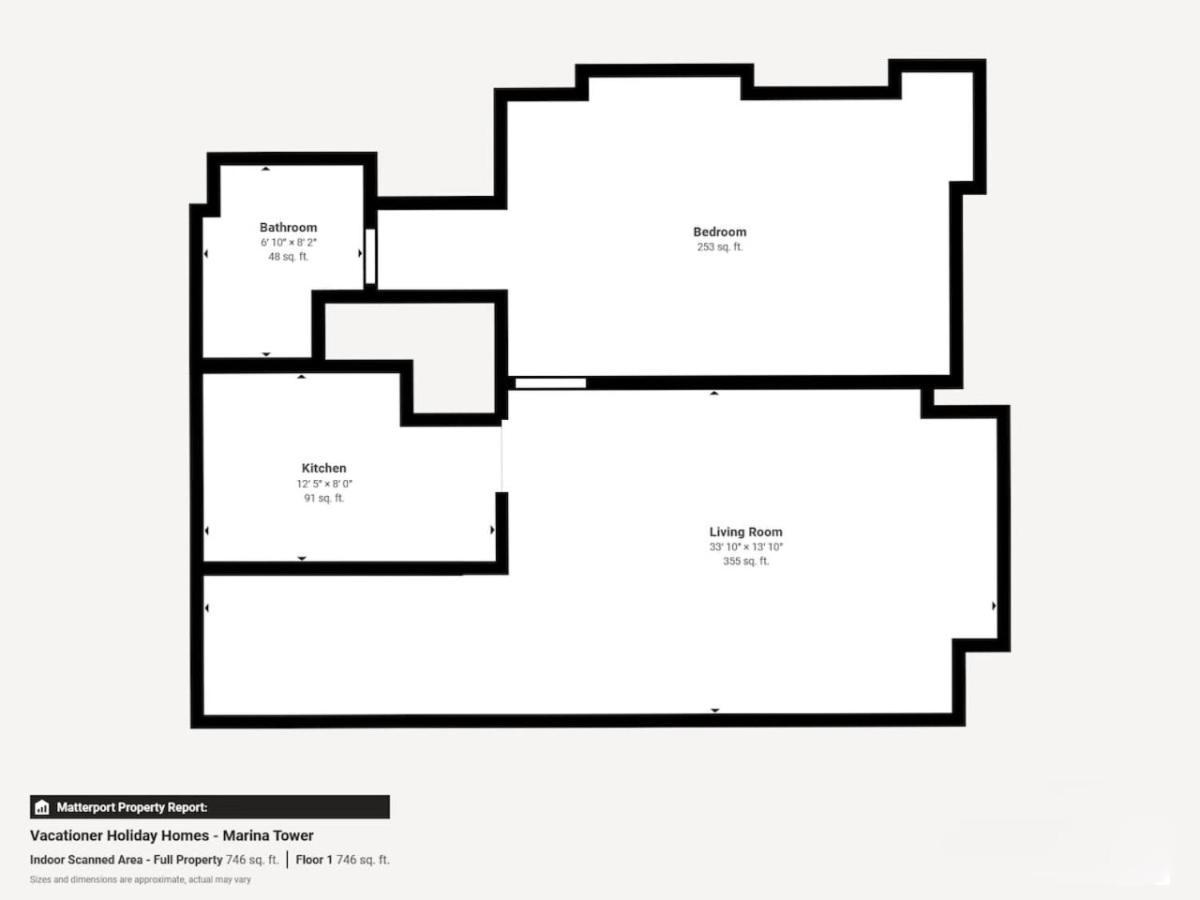 Marina Tower - Chic One Bedroom *