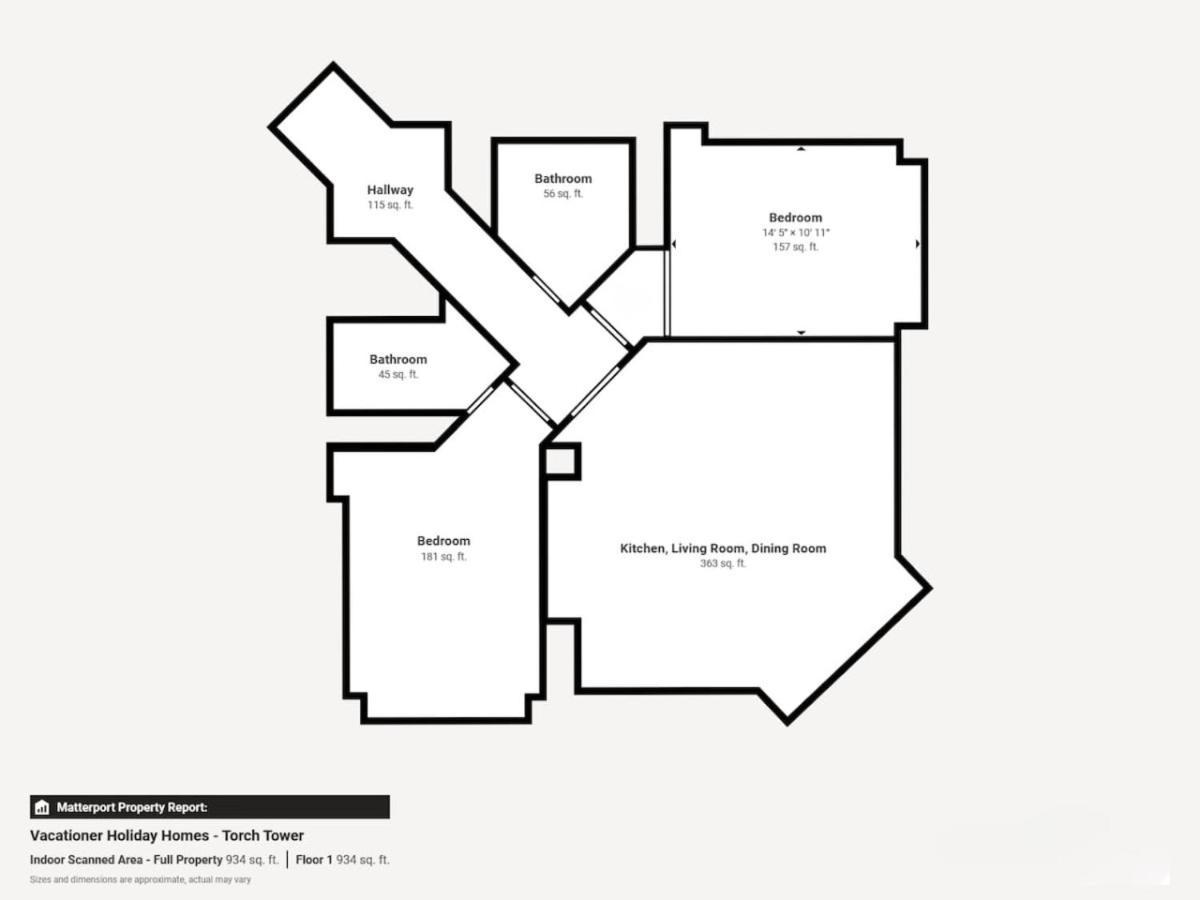 Apartment Torch Tower - Fashionable Two Bedroom Dubai
