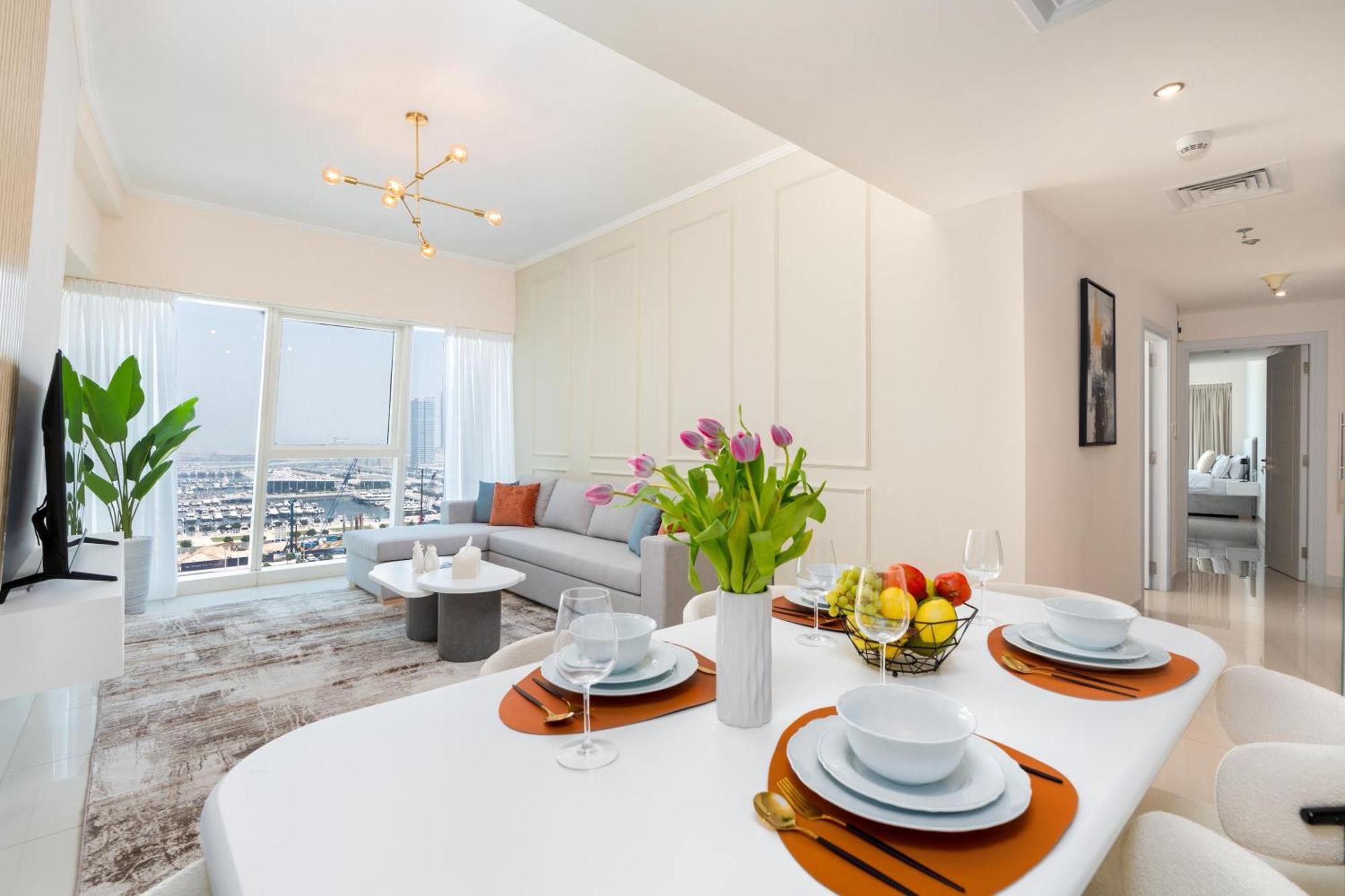 Sea View & Marina - 2br - Cityapartmentstay *