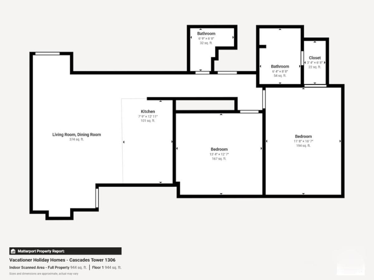 Cascades Tower - Incredible Two Bedroom