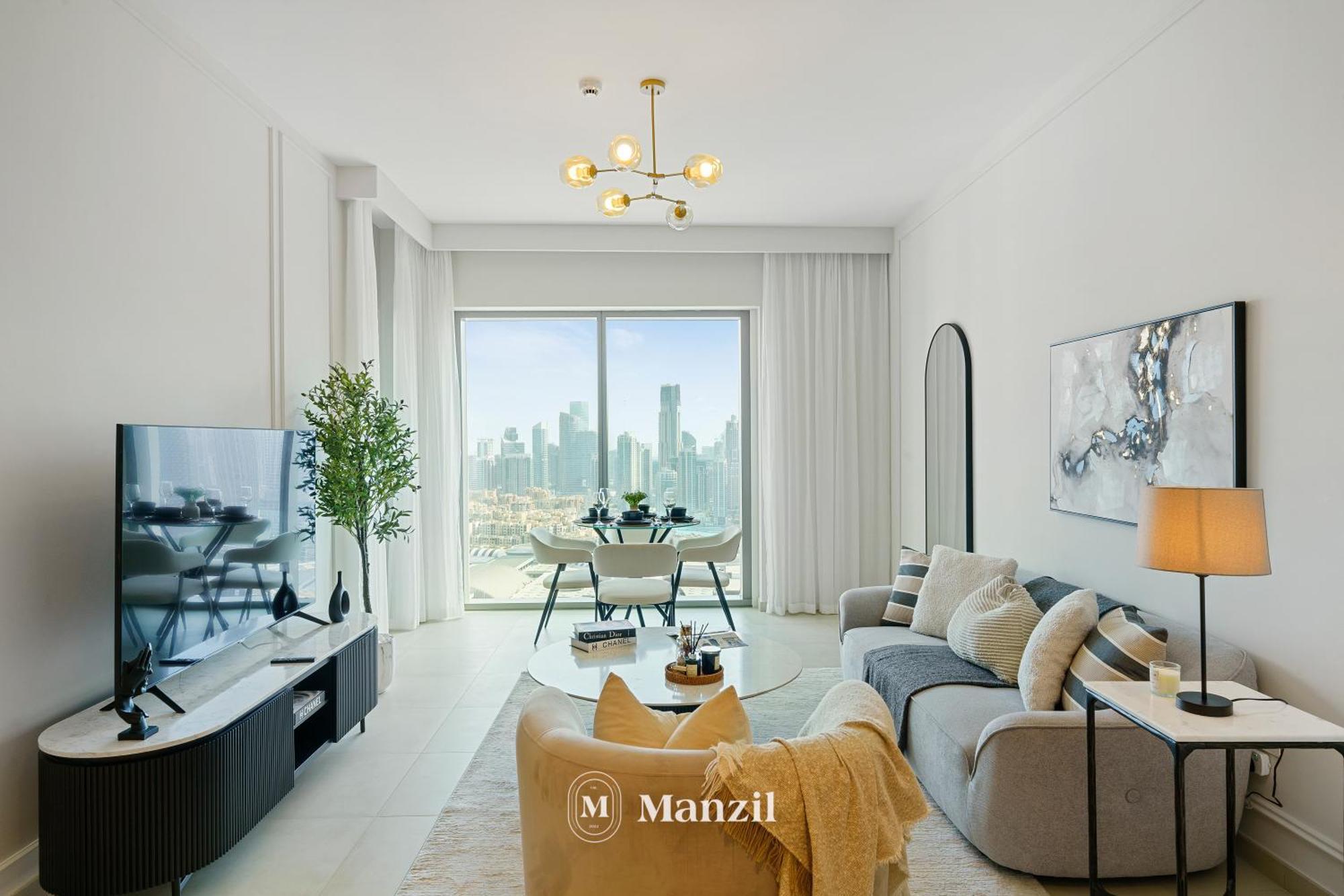 Apartment Manzil - 2br In Downtown Views With Direct Access To Mall Dubai