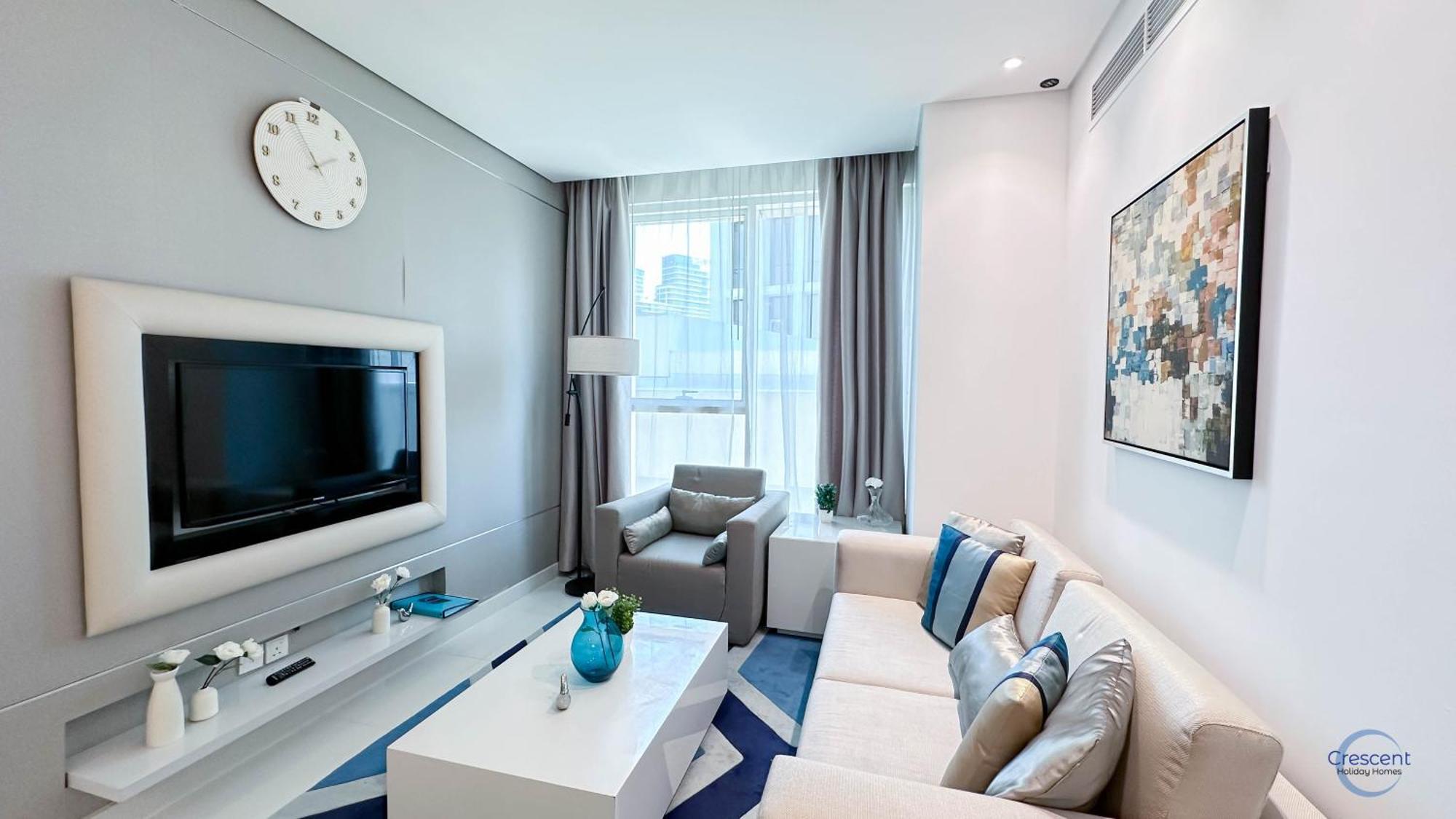 Chic One Bedroom Near Mall In Damac Voleo Apartment Dubai