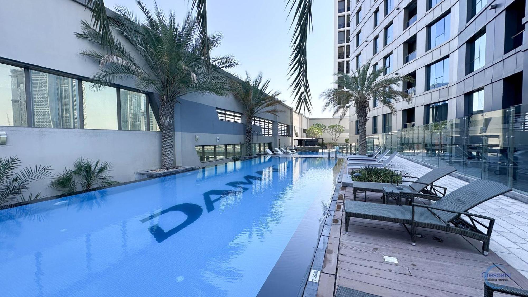 Chic One Bedroom Near Mall In Damac Voleo Apartment