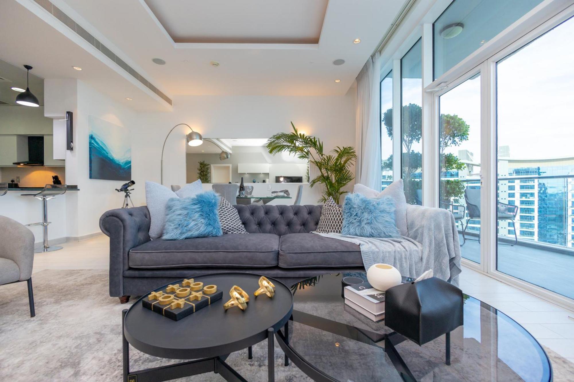 Apartment Welhome - Oceanfront Elegance 1br With Palm & Sea Views *
