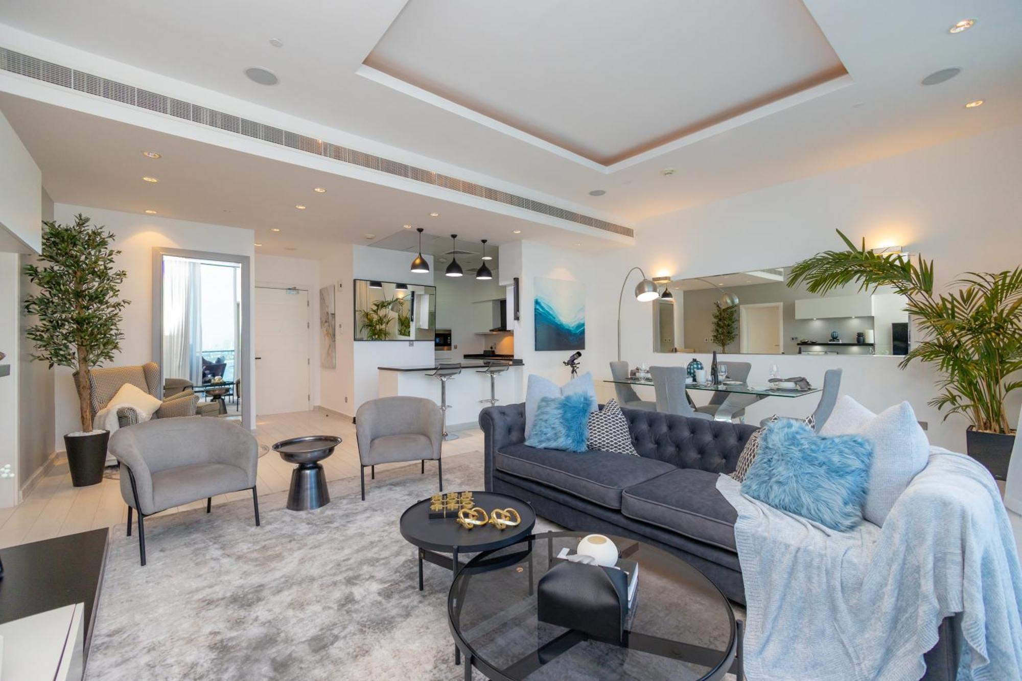Welhome - Oceanfront Elegance 1br With Palm & Sea Views *